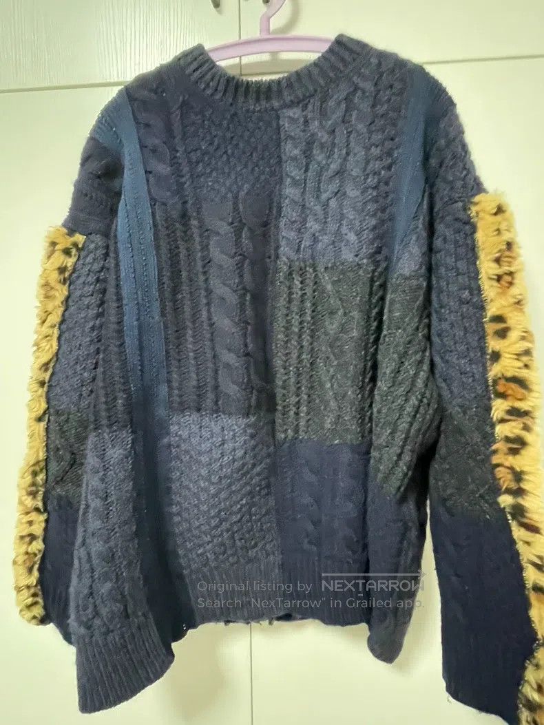Junya Watanabe Junya Watanabe Knitted Sweater with Patched Top Size US M / EU 48-50 / 2 - 1 Thumbnail
