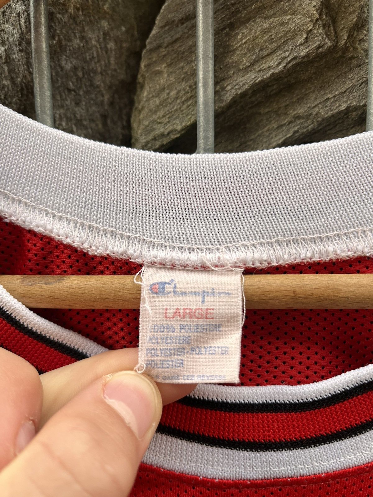 Champion Vintage Chicago Bulls Michael Jordan Champion Jersey Rare Size US L / EU 52-54 / 3 - 7 Thumbnail