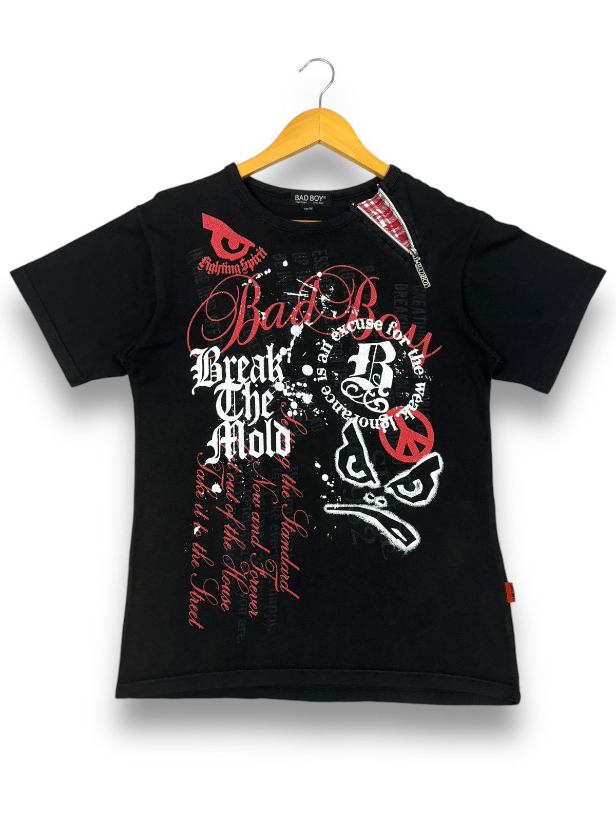 Le Grande Bleu (L.G.B.) Vintage Badboy Poem Printed Bondage Punk Style T-shirt Size US S / EU 44-46 / 1 - 2 Thumbnail