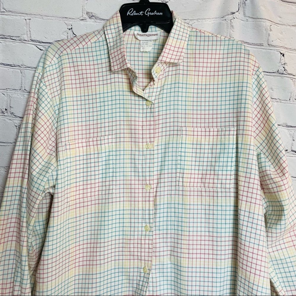 Other Vintage The Narragansett Cotton Plaid Shirt Size L Size US L / EU 52-54 / 3 - 5 Thumbnail