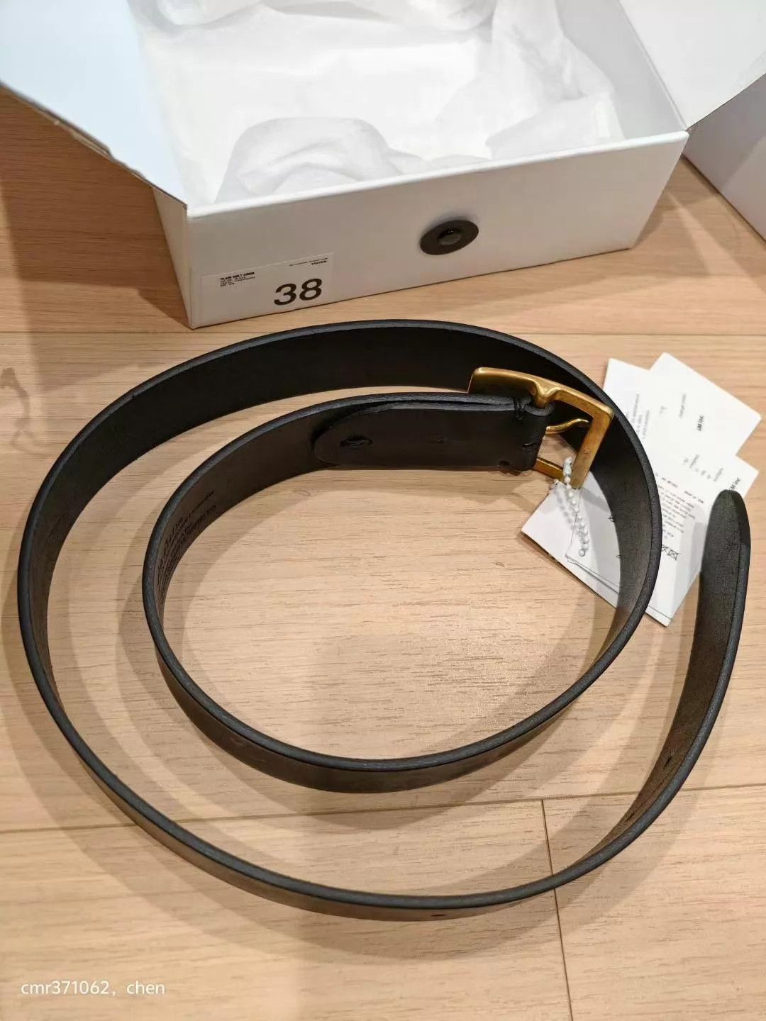 Visvim VISVIM 24AW PLAIN BELT 40MM Blk w38 Horween Leather Size ONE SIZE - 5 Thumbnail