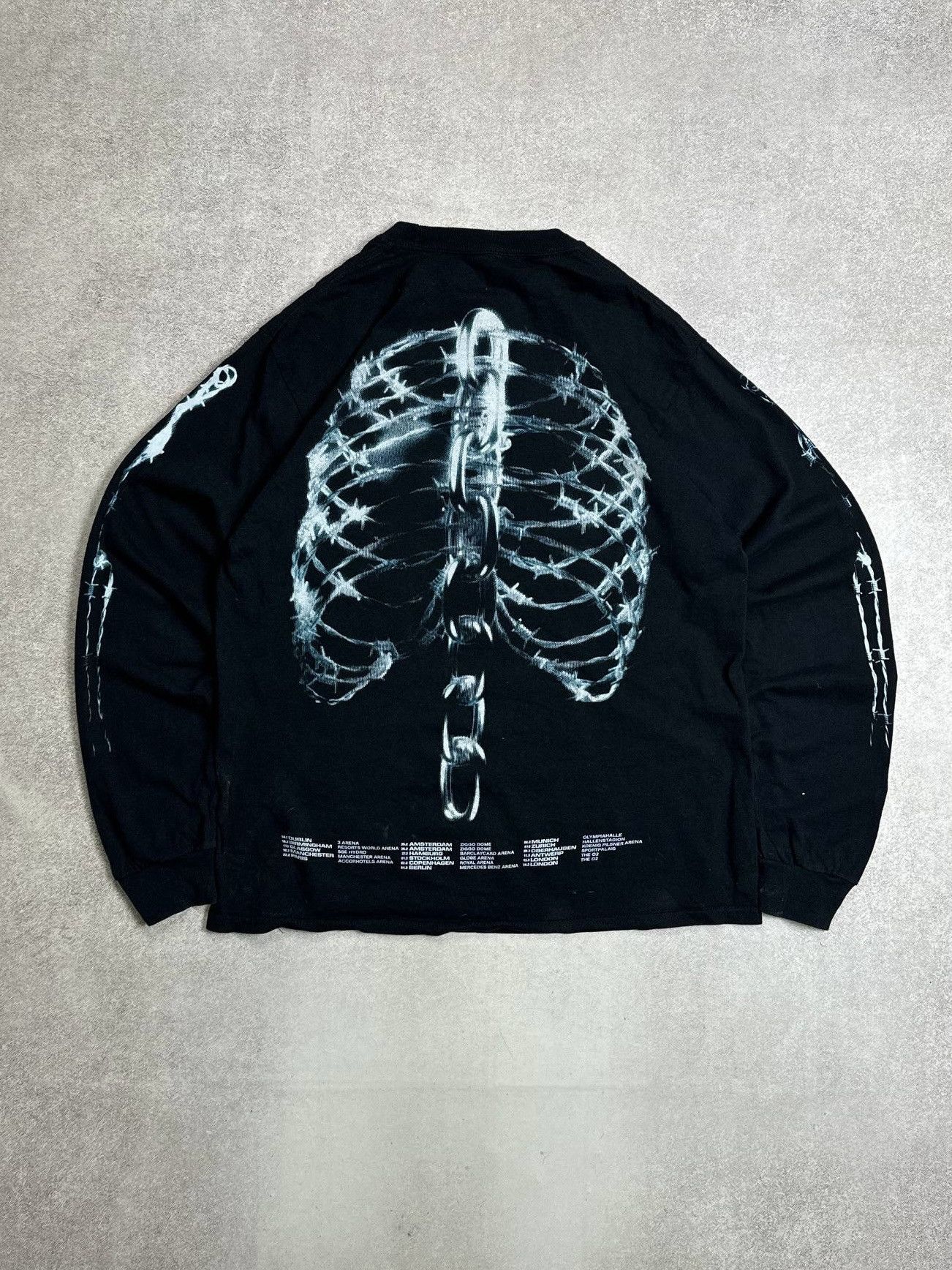Band Tees Post Malone Rib Cage Beerbongs and Bentleys Posty Co LS Tee Size US M / EU 48-50 / 2 - 3 Thumbnail