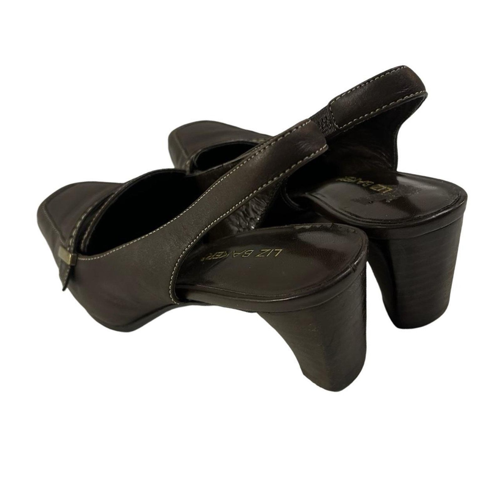 Vintage 90s sling back kitten heels us W 6 by Liz baker Size US 6 / IT 36 - 5 Thumbnail