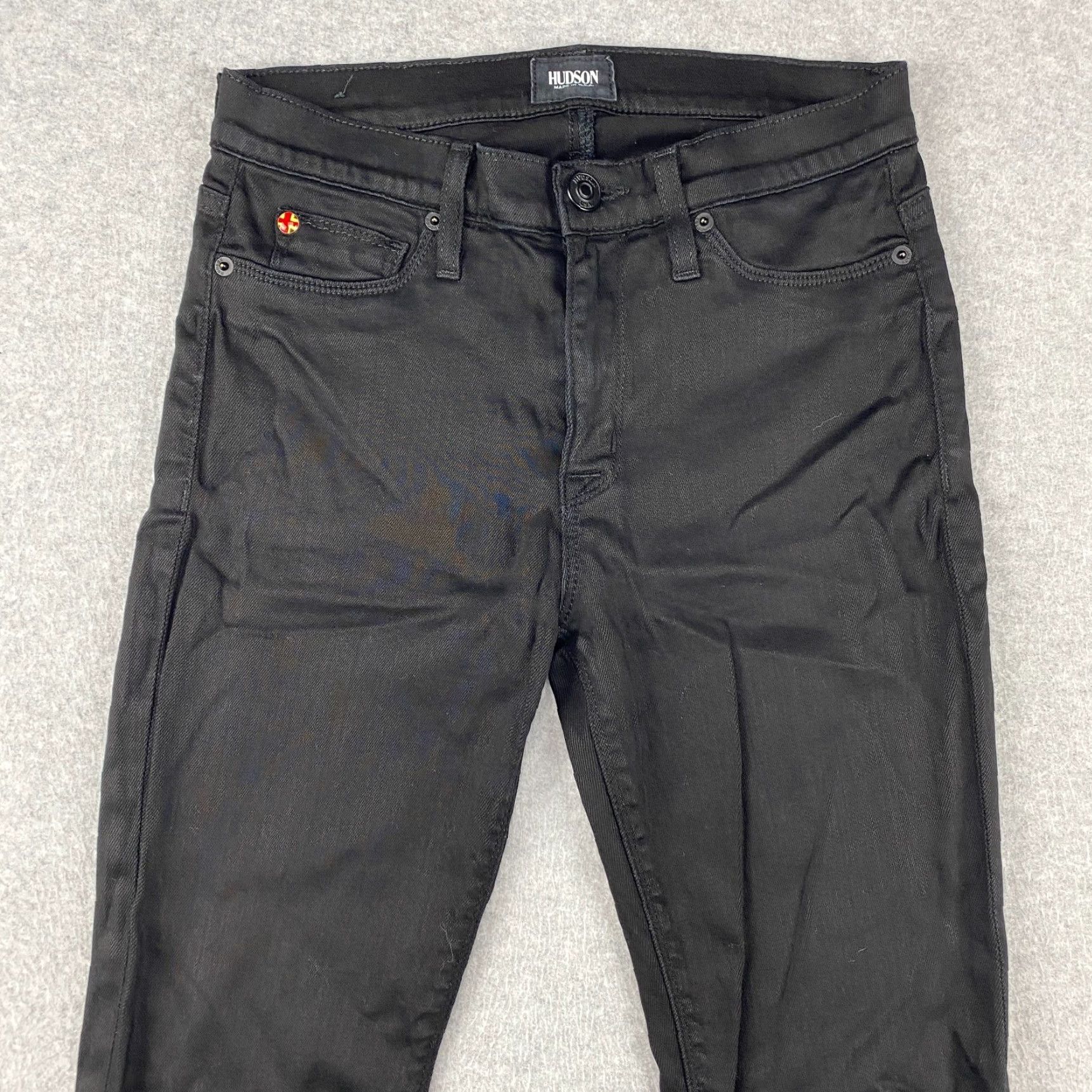 Hudson Hudson Jeans Womens 28 Black Nico Midrise Skinny 5-Pocket Denim USA Size 28" / US 6 / IT 42 - 2 Thumbnail