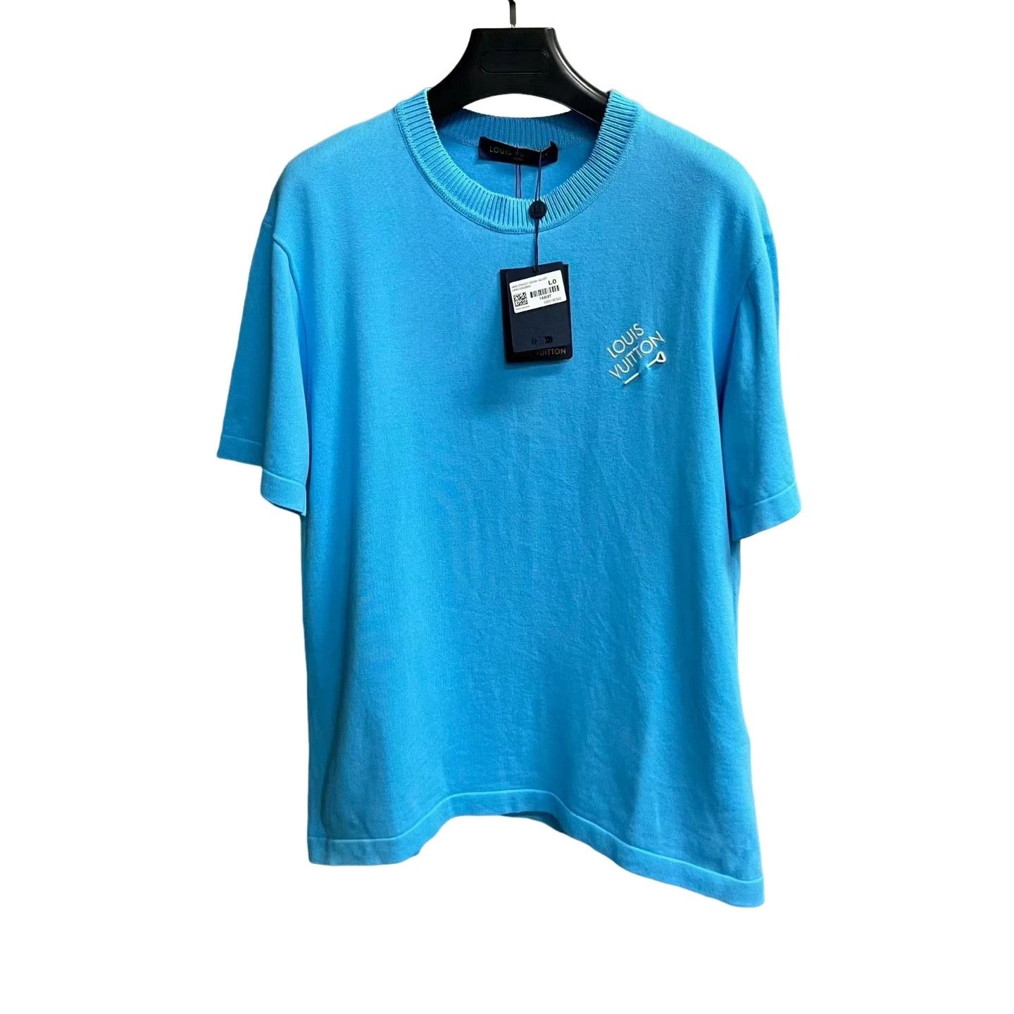 Louis Vuitton Louis Vuitton Logo Embroidered Knit T-Shirt L Size US L / EU 52-54 / 3 - 1 Thumbnail
