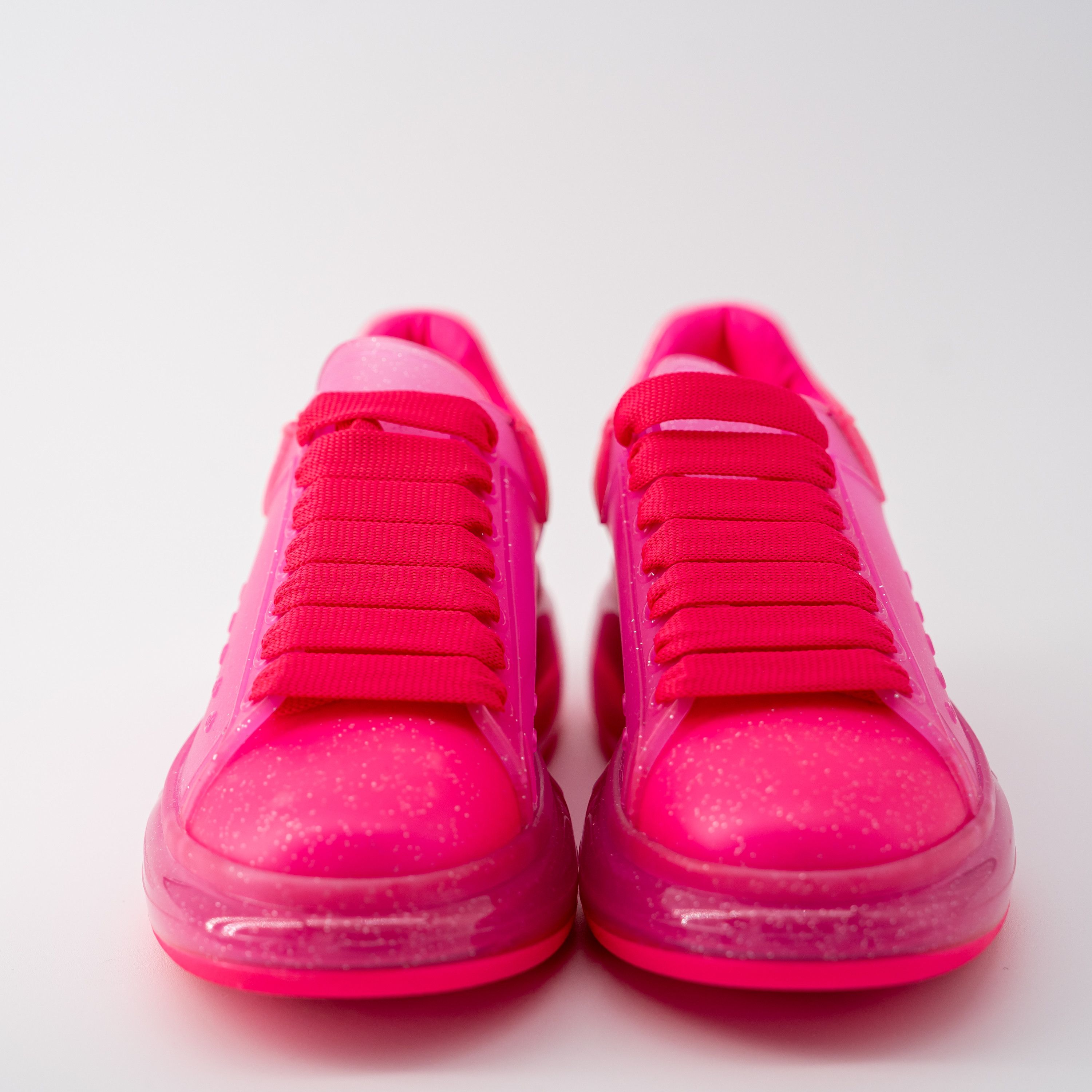 Alexander McQueen 9 - Alexander McQueen Oversized Sneakers Transparent Pink Size US 9 / IT 39 - 2 Thumbnail