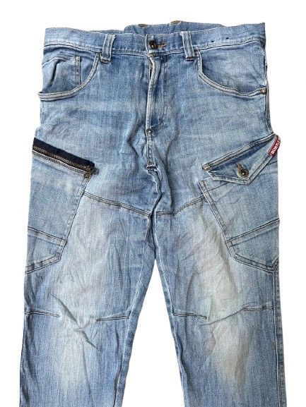 Japanese Brand BURTLE CARGO BONDAGE JEANS Size US 34 / EU 50 - 2 Thumbnail