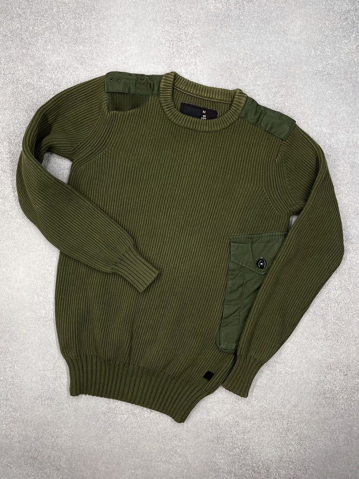 G-Star Vintage G Star Raw New Major Knit Sweater Khaki Military Size US M / EU 48-50 / 2 - 1 Thumbnail