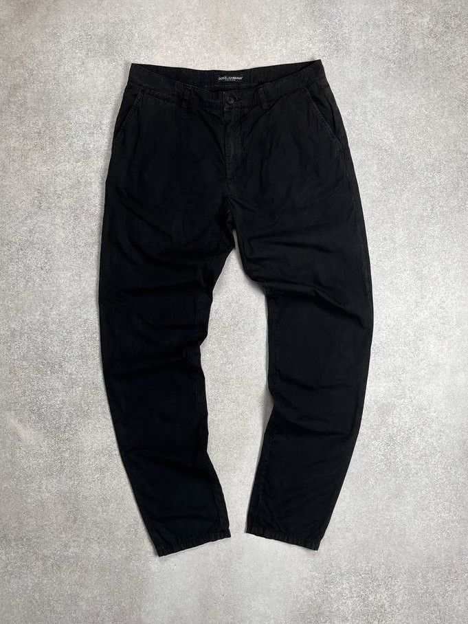 Dolce & Gabbana × Vintage VINTAGE DOLCE&GABBANA BLACK CHINO PANTS Y2K 34 Size US 34 / EU 50 - 2 Thumbnail