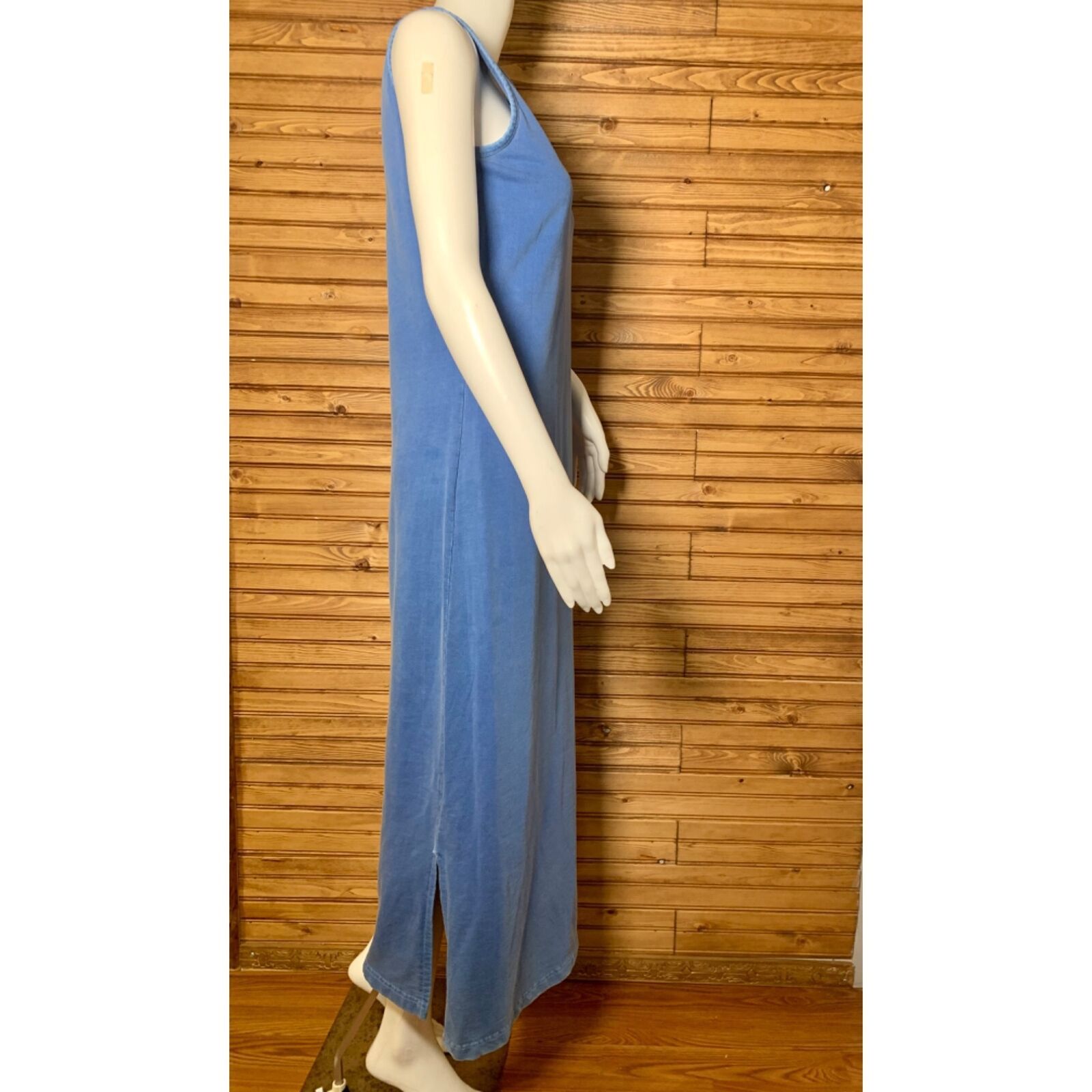 Other Vtg 90s Dusty Blue Marsh Landing Maxi Body Con Tshirt Dress Size S / US 4 / IT 40 - 8 Thumbnail