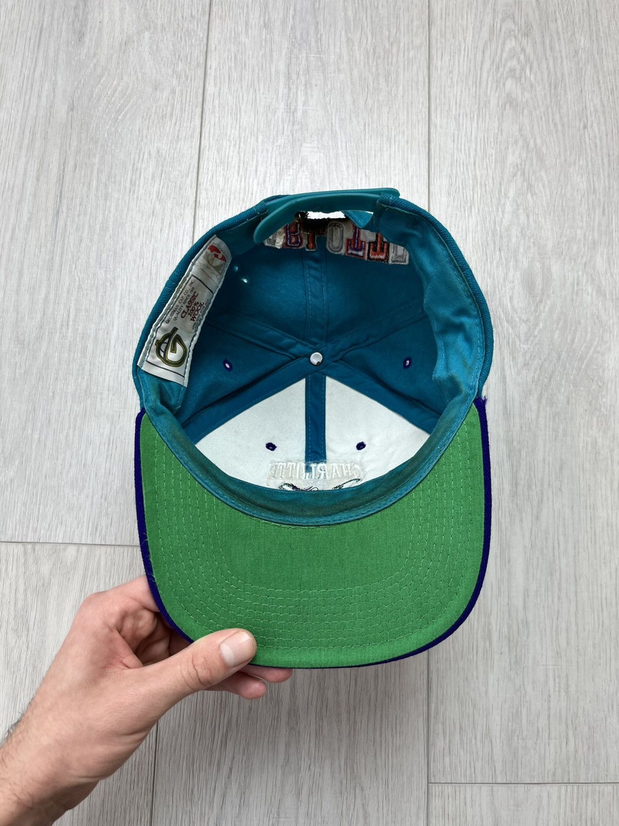 NBA × Vintage Vintage Charlotte Hornets Cap NBA 90s Rare Sportwear Hype Size ONE SIZE - 8 Thumbnail