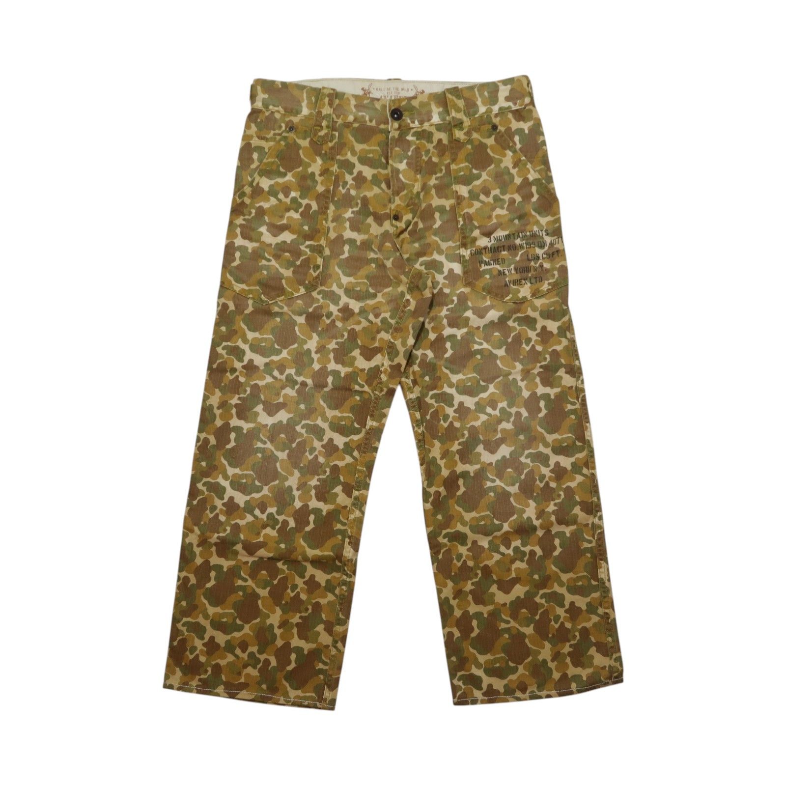 Buzz Rickson's 1990s Buzz Rickson's Avirex Camouflage Fatigue Pants USMC Size US 30 / EU 46 - 1 Thumbnail