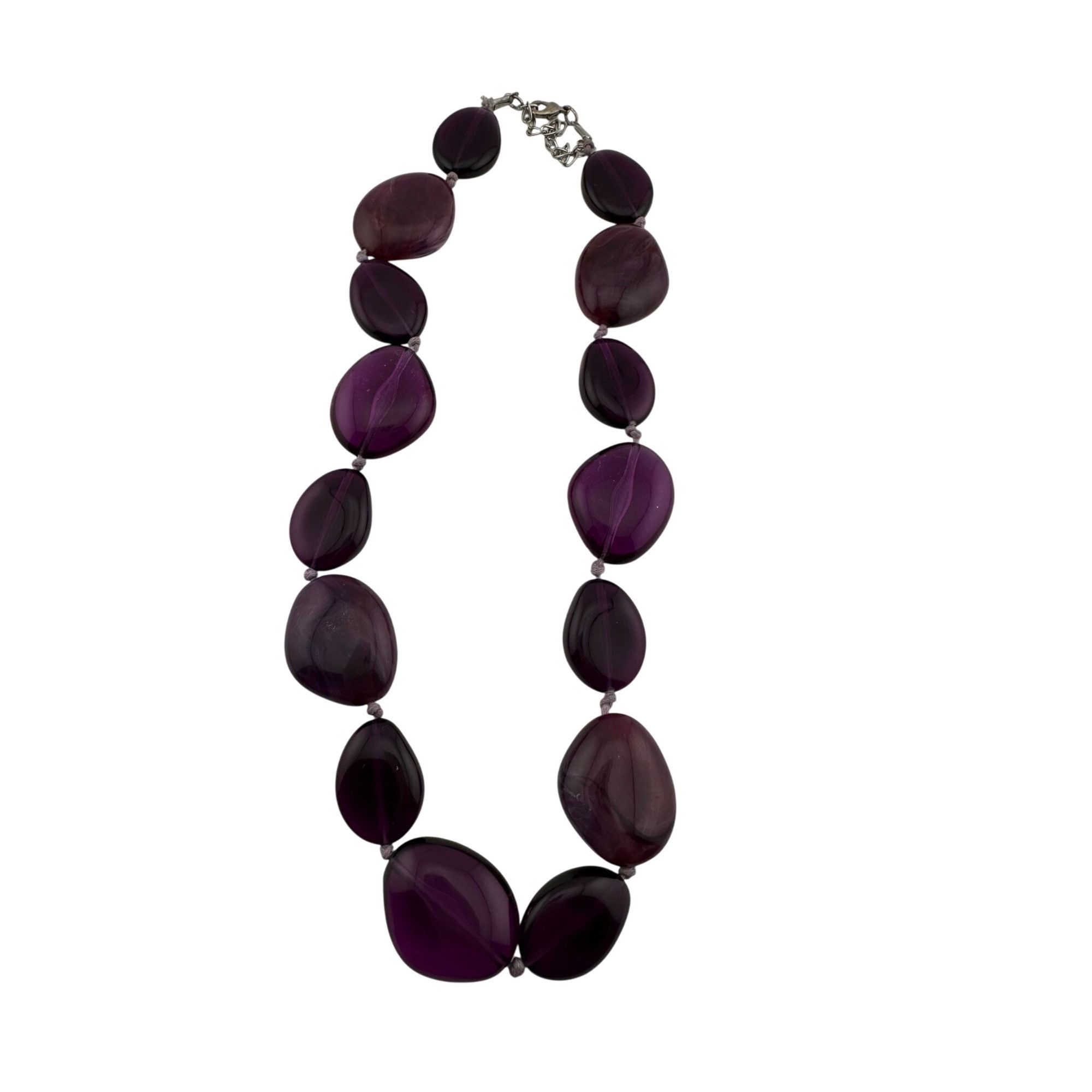 Other Women's Chunky Purple Necklace with Clasp Size ONE SIZE - 20 Thumbnail