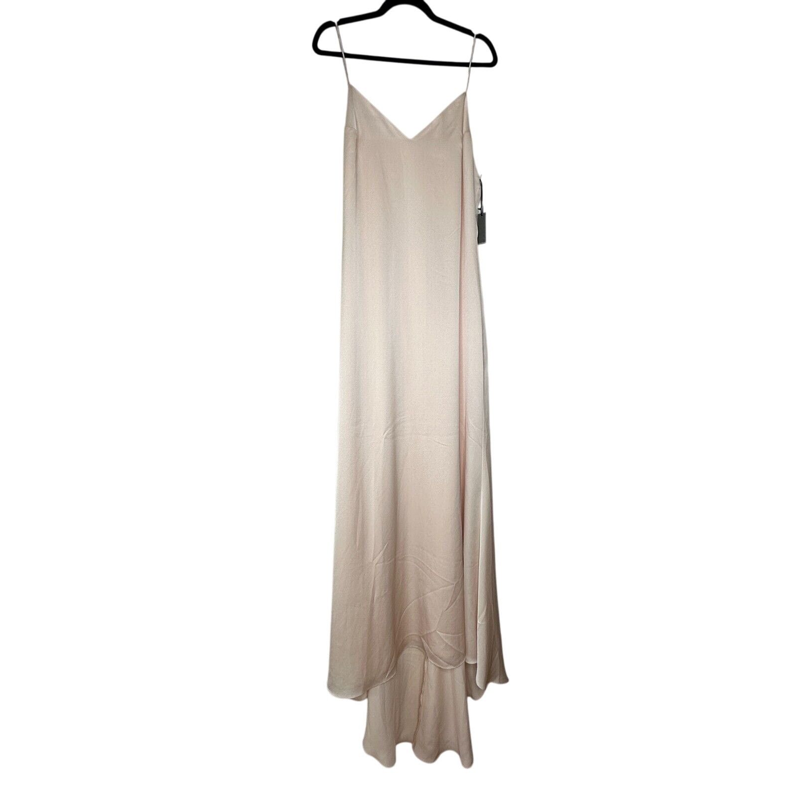 Other Lovers + Friends The Slip Maxi Dress Pink Lined Back Button Size XL / US 12-14 / IT 48-50 - 2 Thumbnail