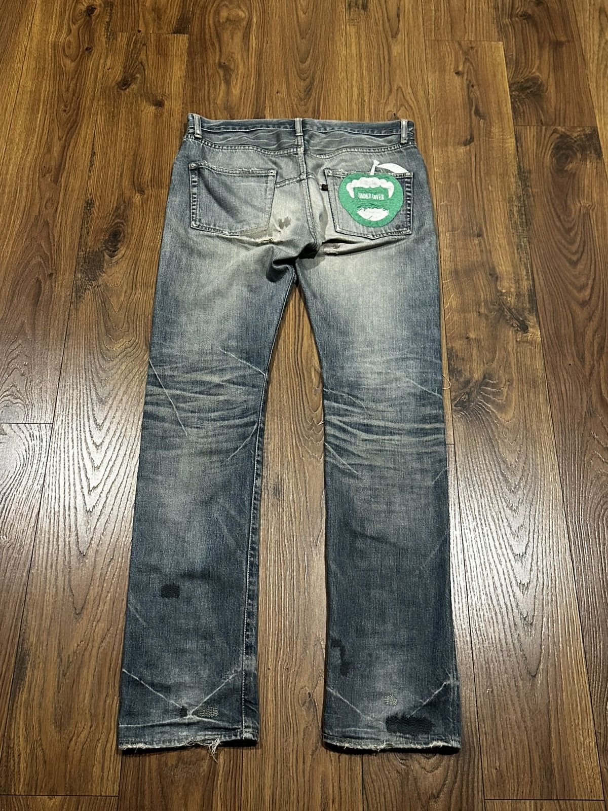 Undercover Undercover AW07 Apple Fang Embroidered Jeans | Size 3