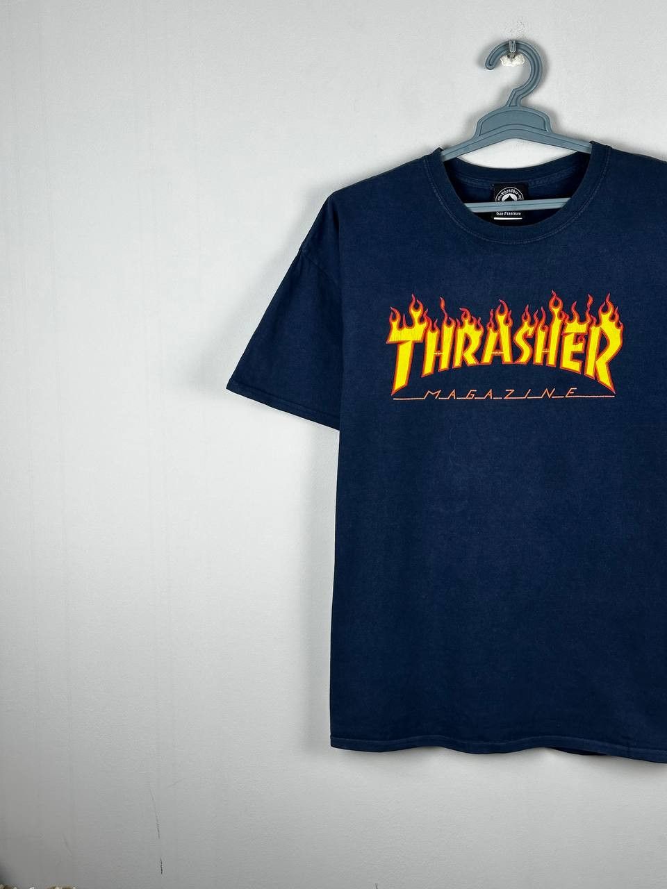 Thrasher Thrasher Vintage Faded Flaming Logo T-shirt Size US XL / EU 56 / 4 - 2 Thumbnail