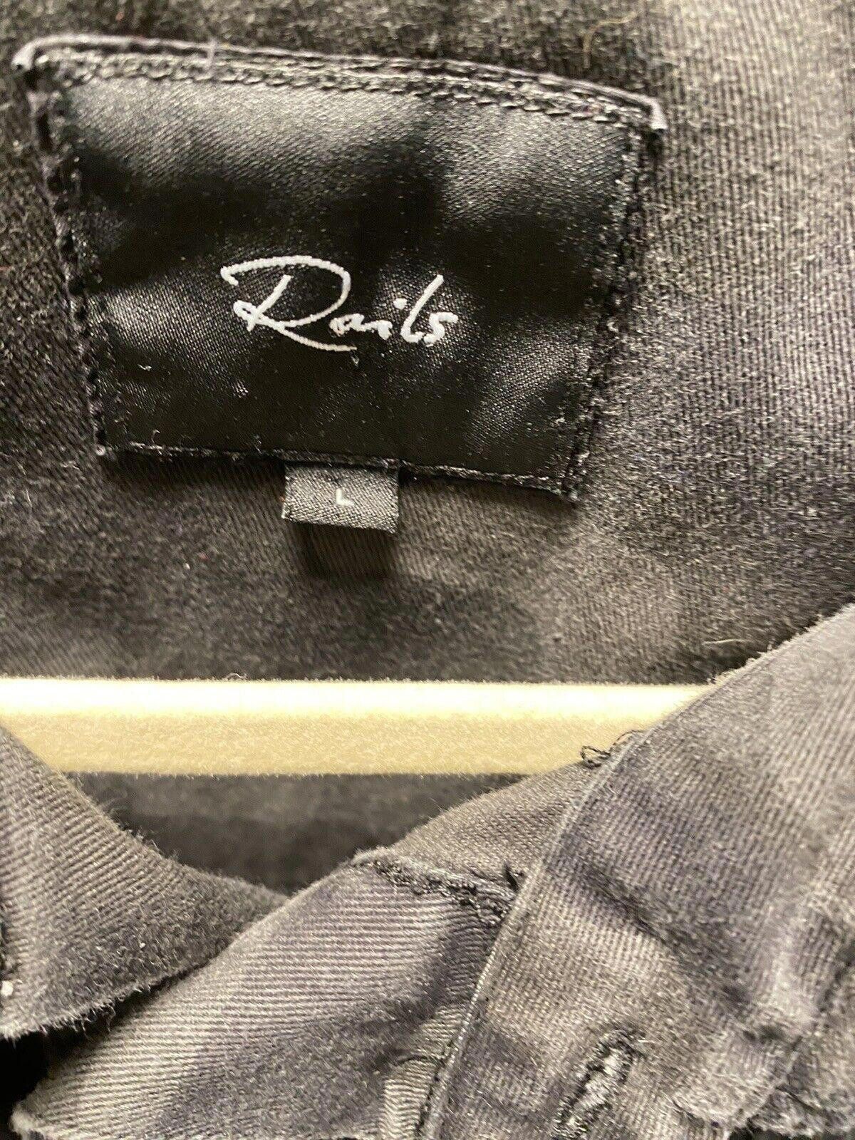 Rails Rails Gavin Black Gray Camo Printed Woven Shirt Jacket Large Size US L / EU 52-54 / 3 - 4 Thumbnail
