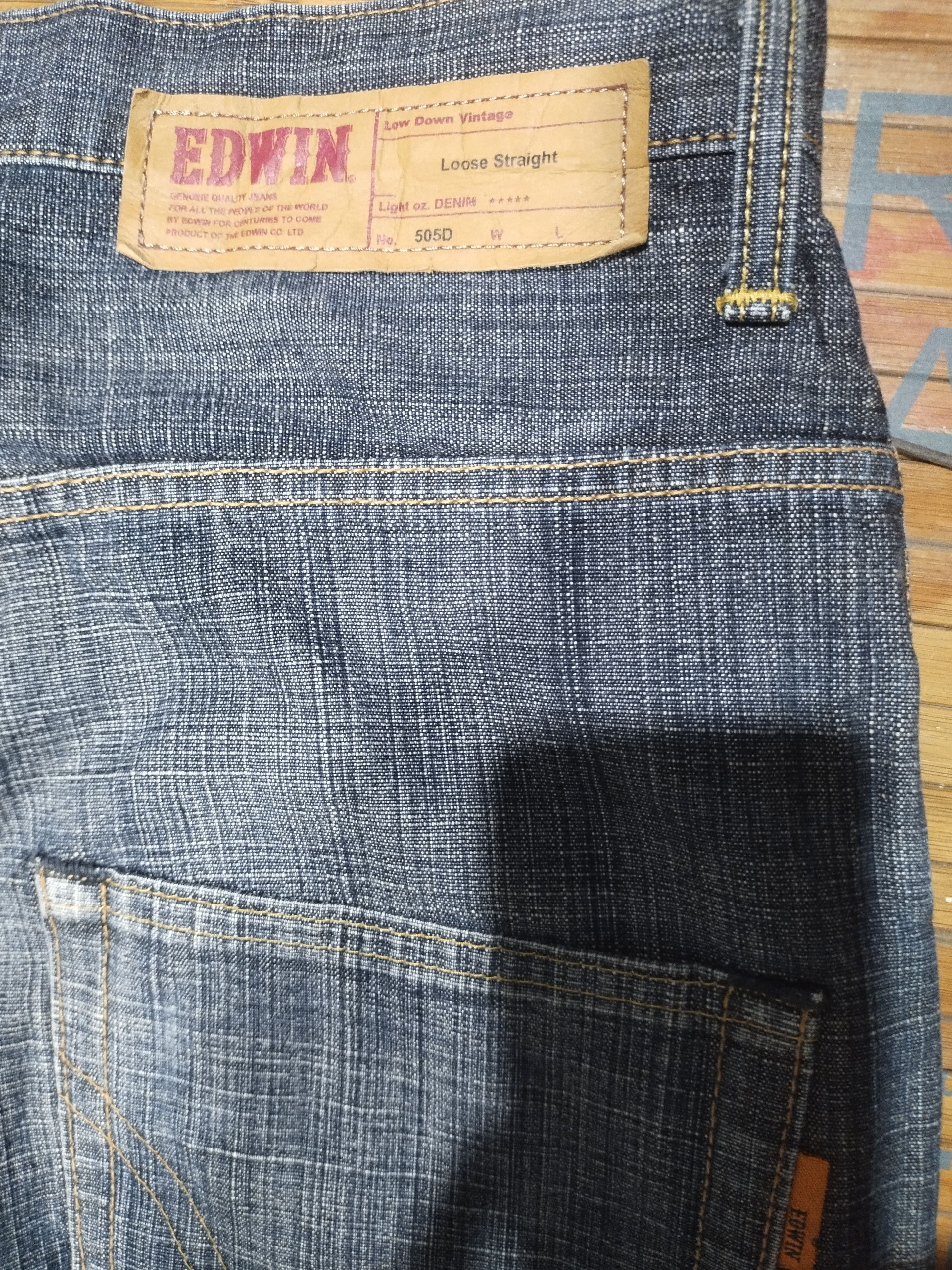 Edwin × Japanese Brand × Vintage Edwin 505D " Orengs Taq" Sz 32" Size US 32 / EU 48 - 15 Thumbnail