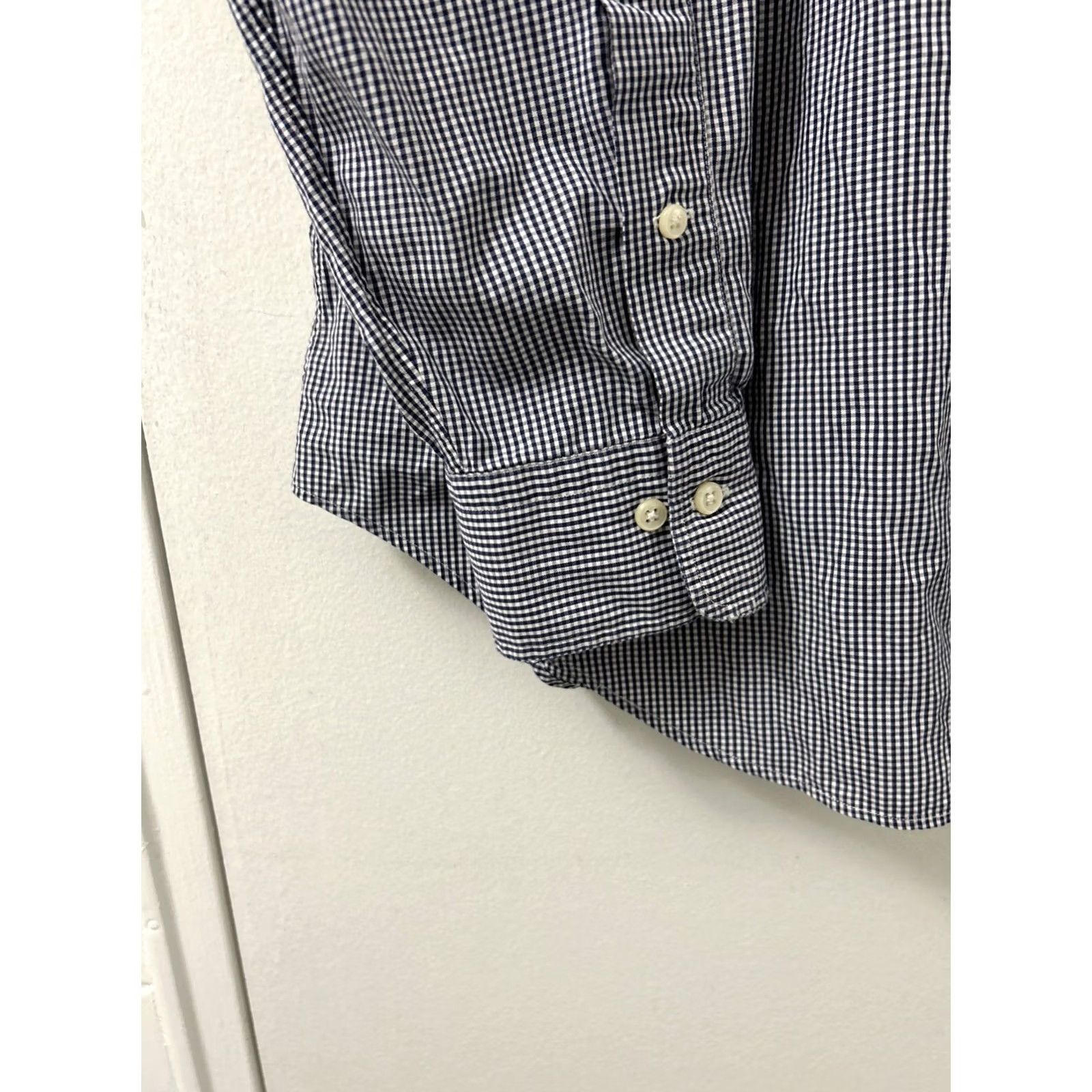 Polo Ralph Lauren VINTAGE Polo Ralph Lauren Philip Shirt Mens 16.5 Blue White Plaid Button Up L/S Dress Shirt Size US XL / EU 56 / 4 - 5 Thumbnail