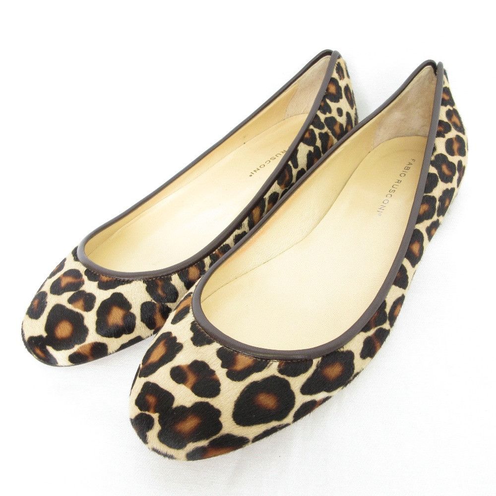 Other Other Fabio Rusconi Leopard Haircalf Flats Fur Shoes DUTY FREE for USA Size ONE SIZE - 1 Thumbnail