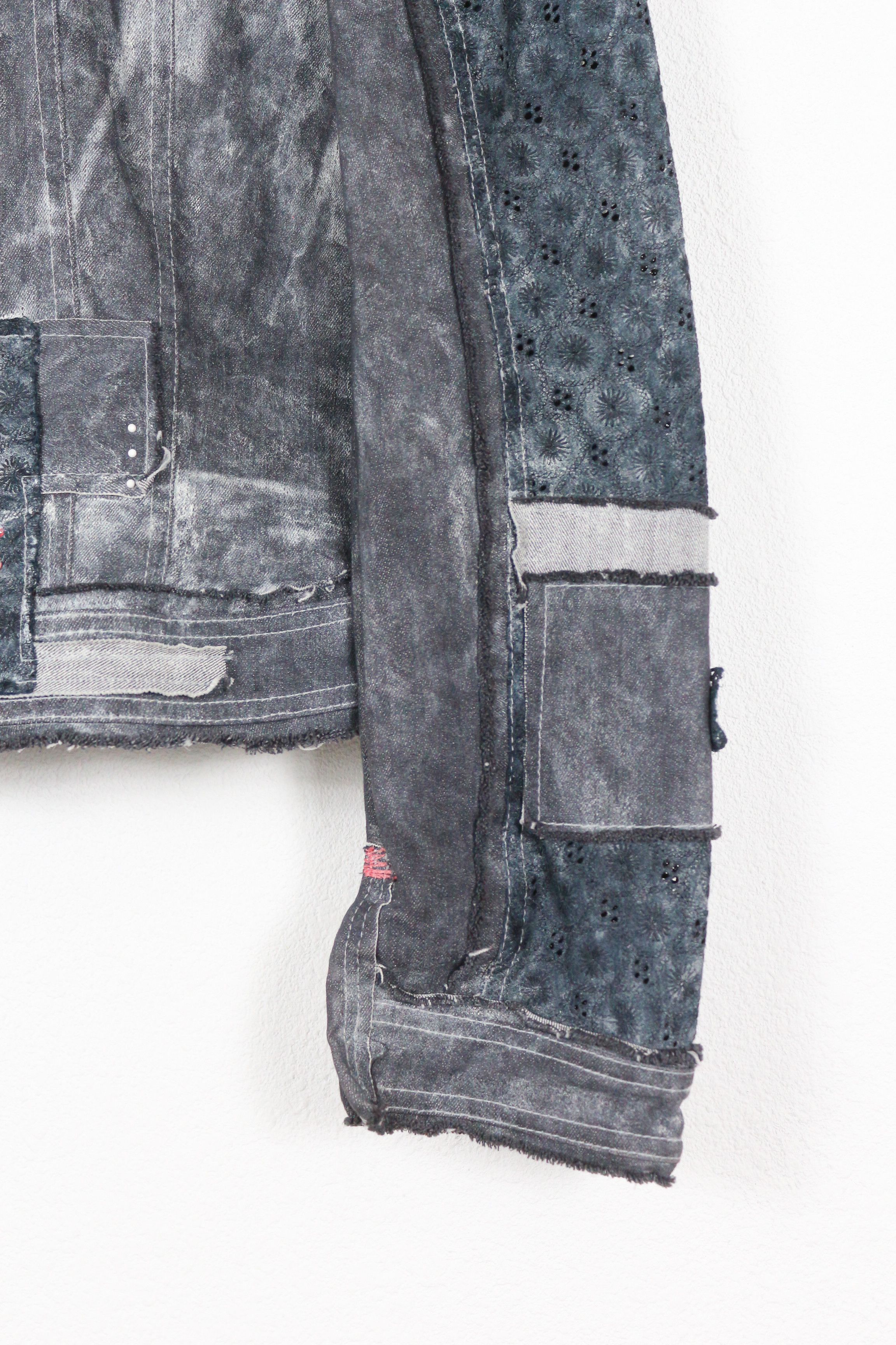 Elisa Cavaletti Elisa Cavaletti Bleached Avant Garde Jacket Y2K NZ Size S / US 4 / IT 40 - 3 Thumbnail