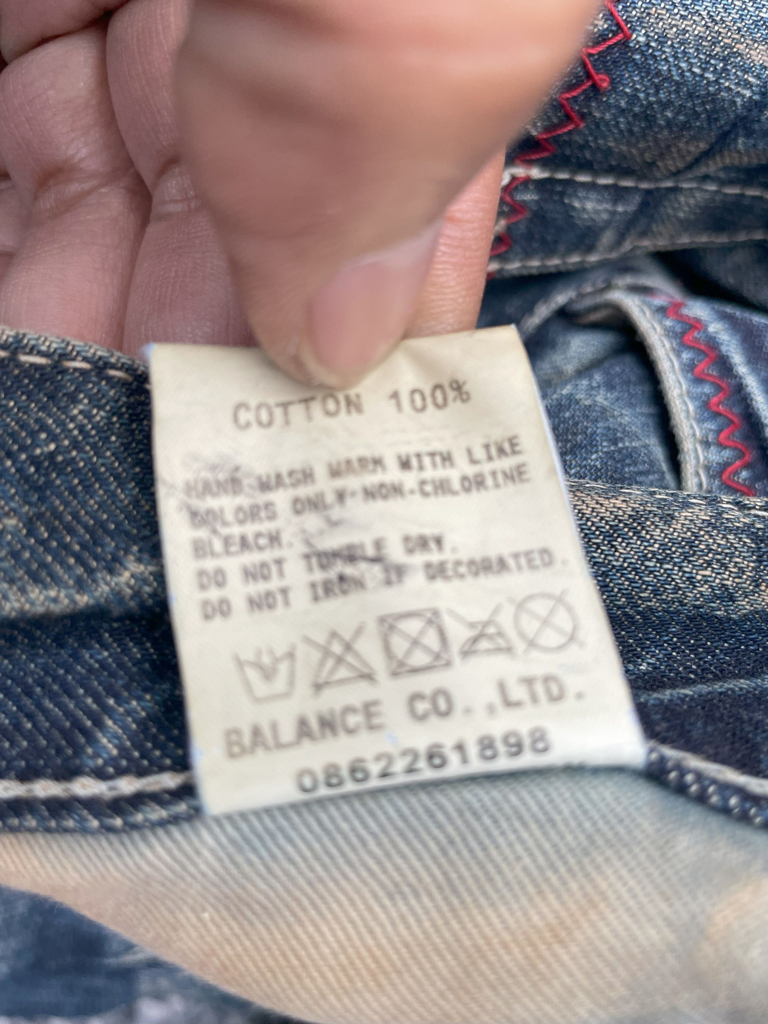 BAL × Japanese Brand Bal Denim Faded Distresed Denim Size US 31 - 14 Thumbnail