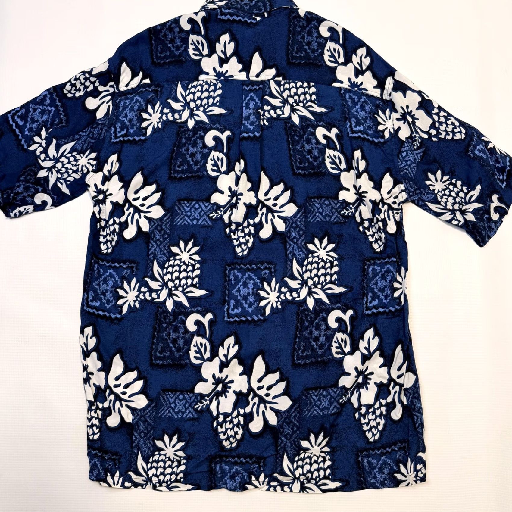 Vintage Dreamland Hawaiian Shirt Mens XL Blue Rayon Aloha Floral Button-Front Short Sleeve Size US XL / EU 56 / 4 - 7 Thumbnail