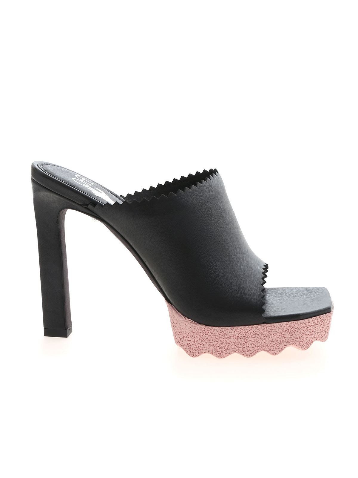 Off-White o1gr1nt0125 Sponge Mules in Black Size US 7 / IT 37 - 1 Thumbnail