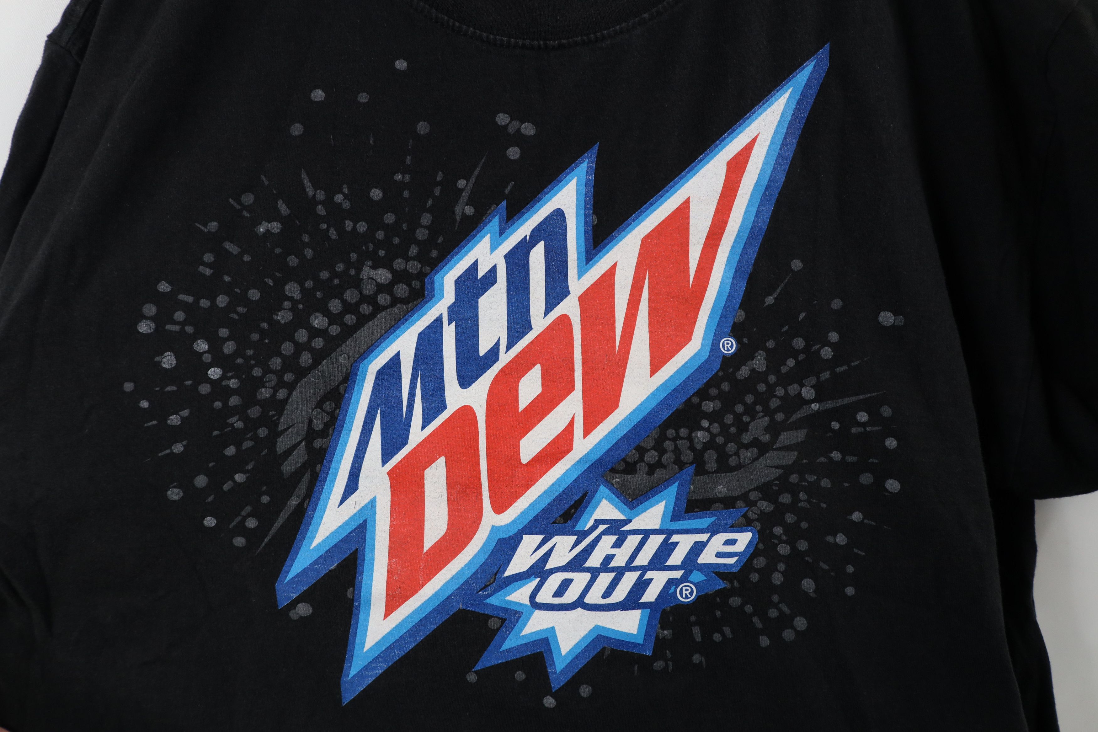 Vintage Vintage Y2K Streetwear Out Mountain Dew White Out T-Shirt Size US XL / EU 56 / 4 - 4 Thumbnail