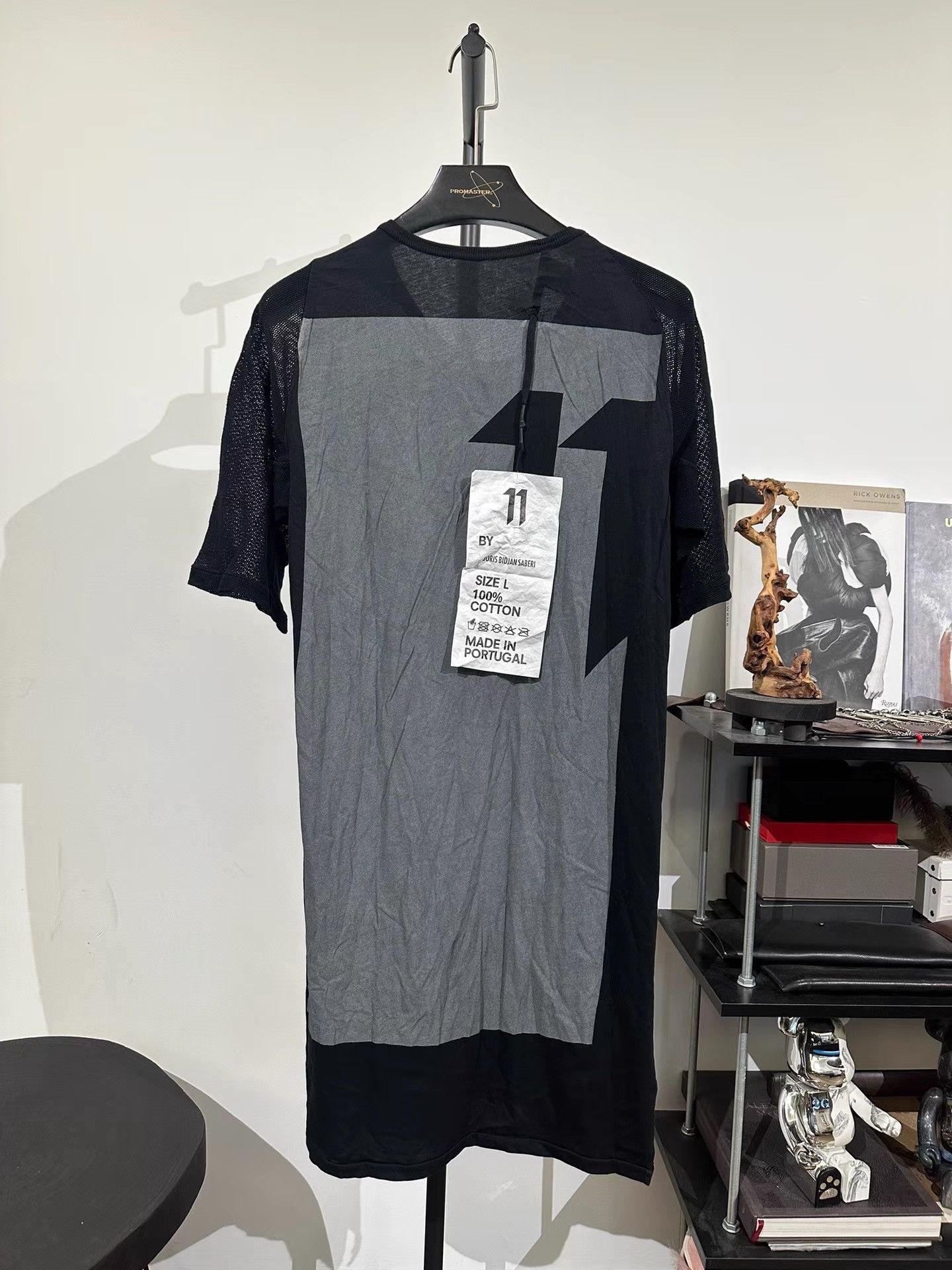 11 By Boris Bidjan Saberi 11by BBS TS2 Sheer Insert Print T-Shirt K35 Size US L / EU 52-54 / 3 - 1 Thumbnail