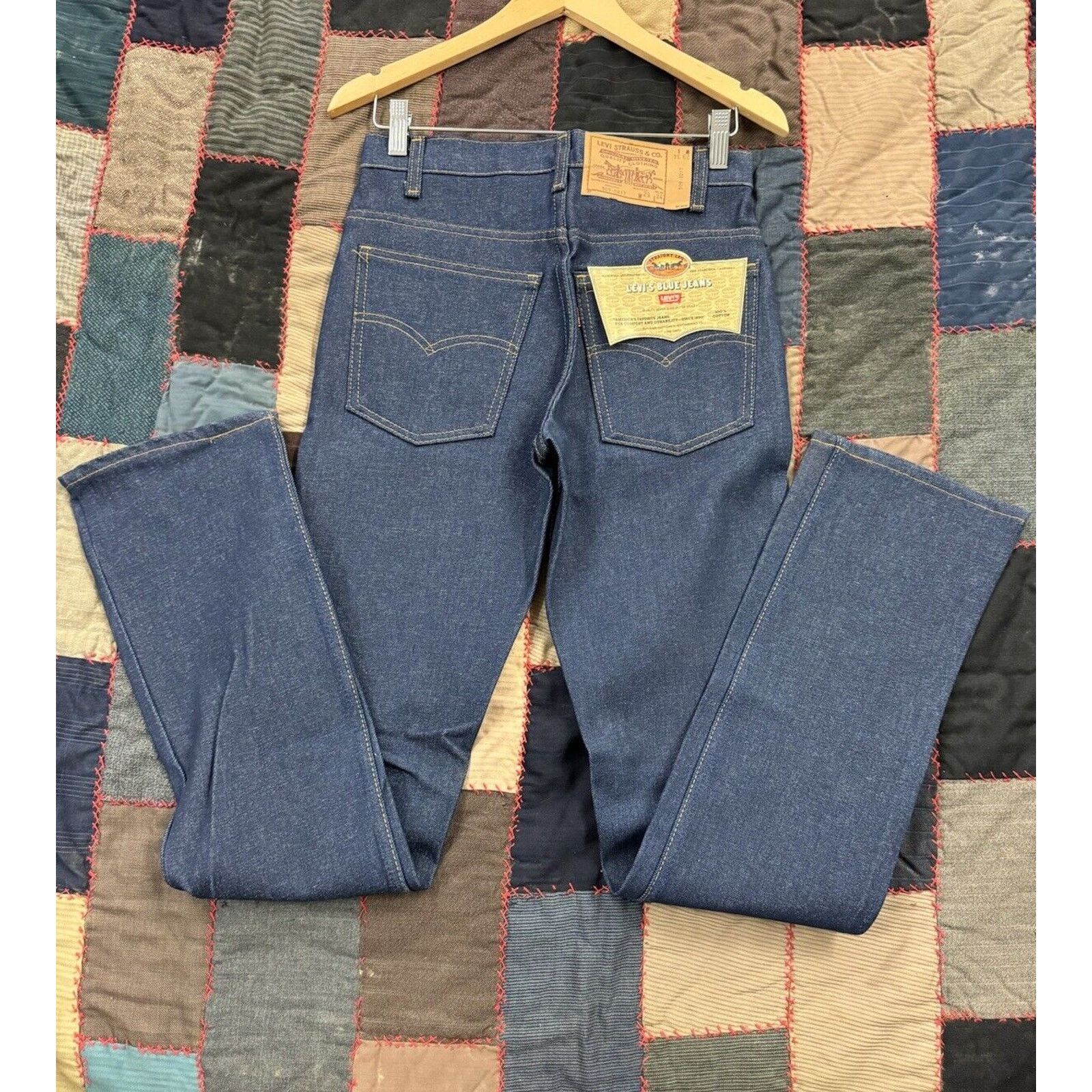 Levi's Deadstock True Vintage 70s Levi’s 509 Blue Jeans W29 X L34 Size US 29 - 1 Thumbnail