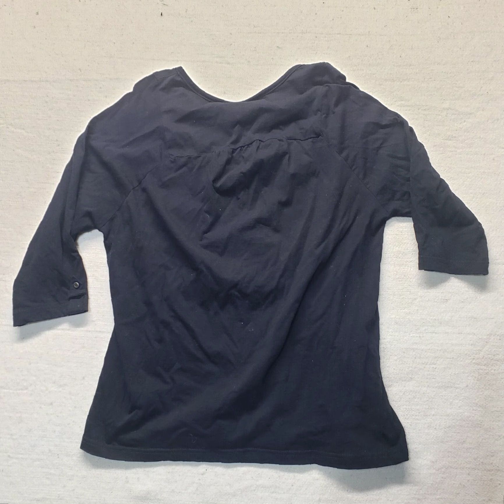Vintage VINTAGE Ava & Grace Black Backless Embroidered Blouse Women's Size L Casual 100% Cotton Retro Size L / US 10 / IT 46 - 7 Thumbnail