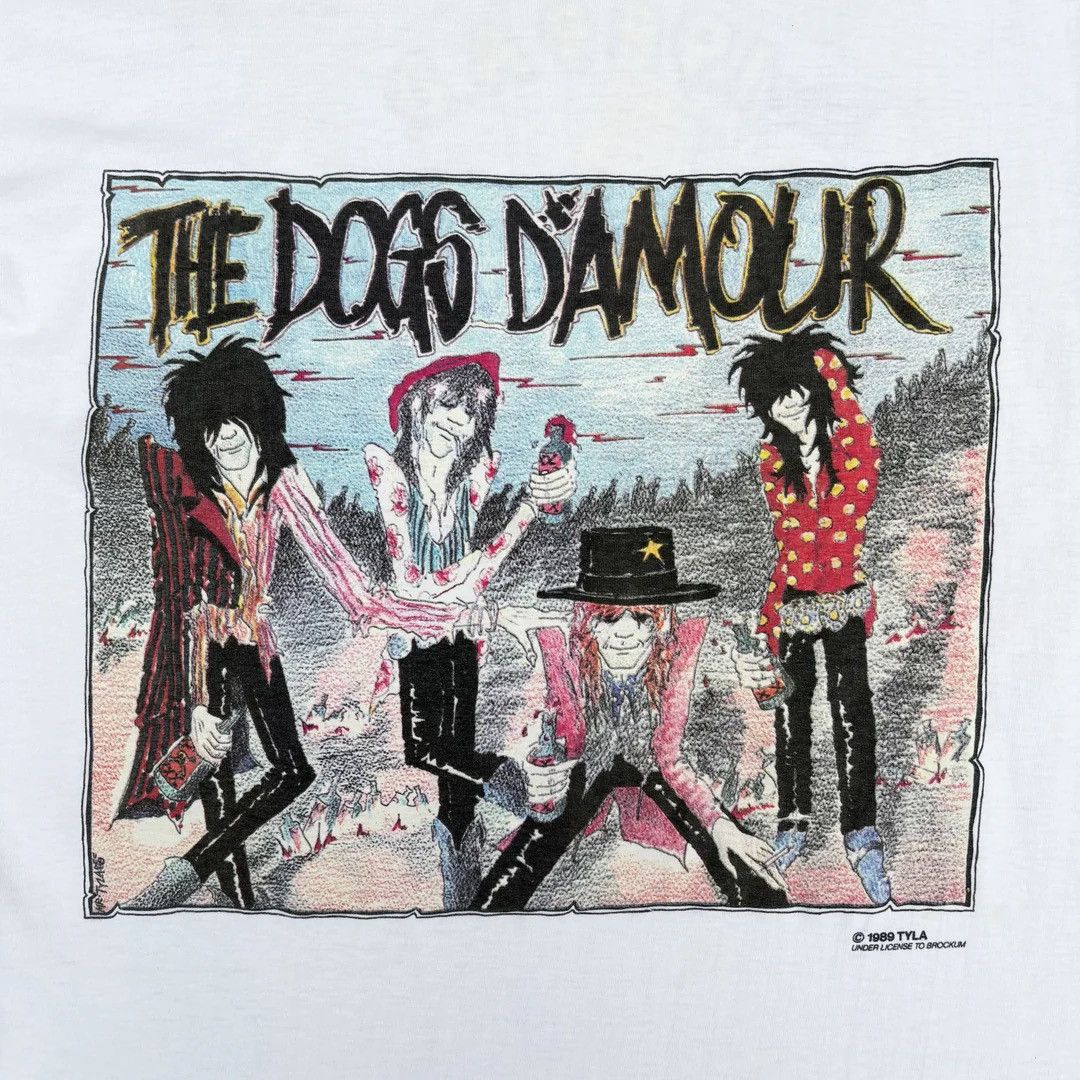 激レア！Dogs D'amour 1989年USツアー オフィシャルTシャツ 激レア！Dogs D'amour 1989年USツアー オフィシャルTシャツ
