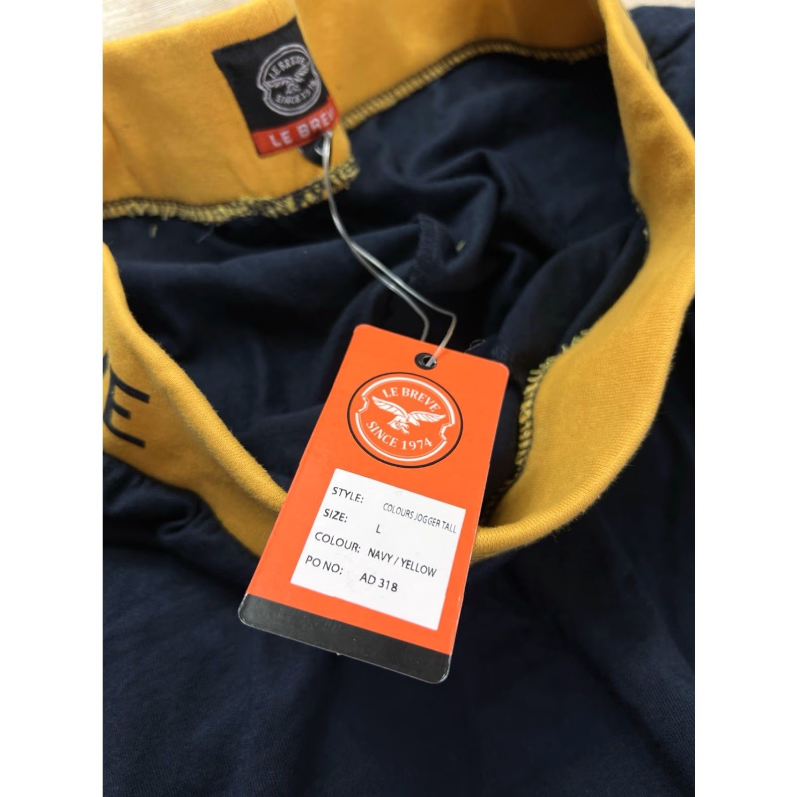Vintage NWT Le Breve Joggers Lounge Sweatpants Pockets Men Blue Size L Size US 33 - 7 Thumbnail