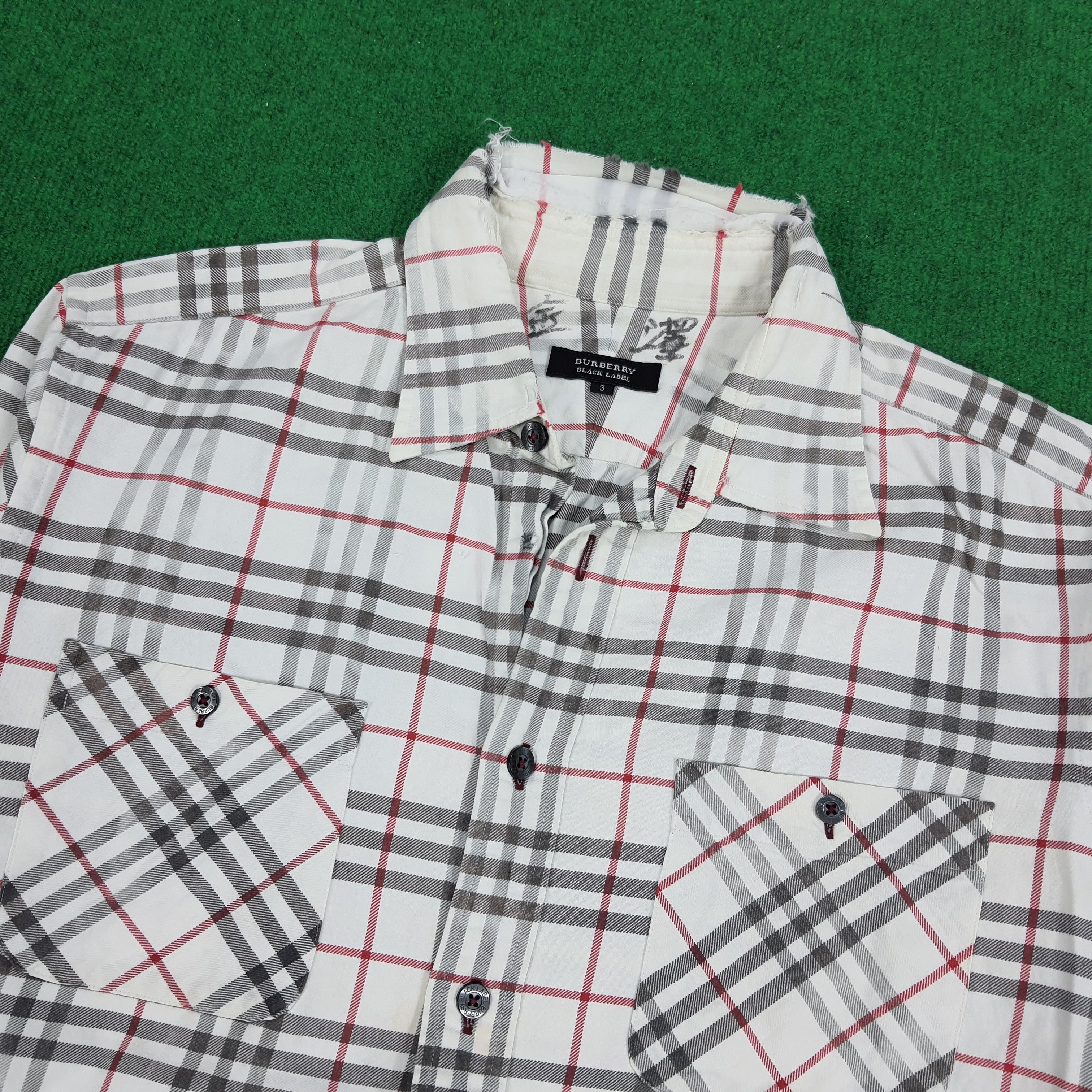 Burberry × Vintage Vintage Burberry Black Label Long Sleve Shirt Size US L / EU 52-54 / 3 - 2 Thumbnail