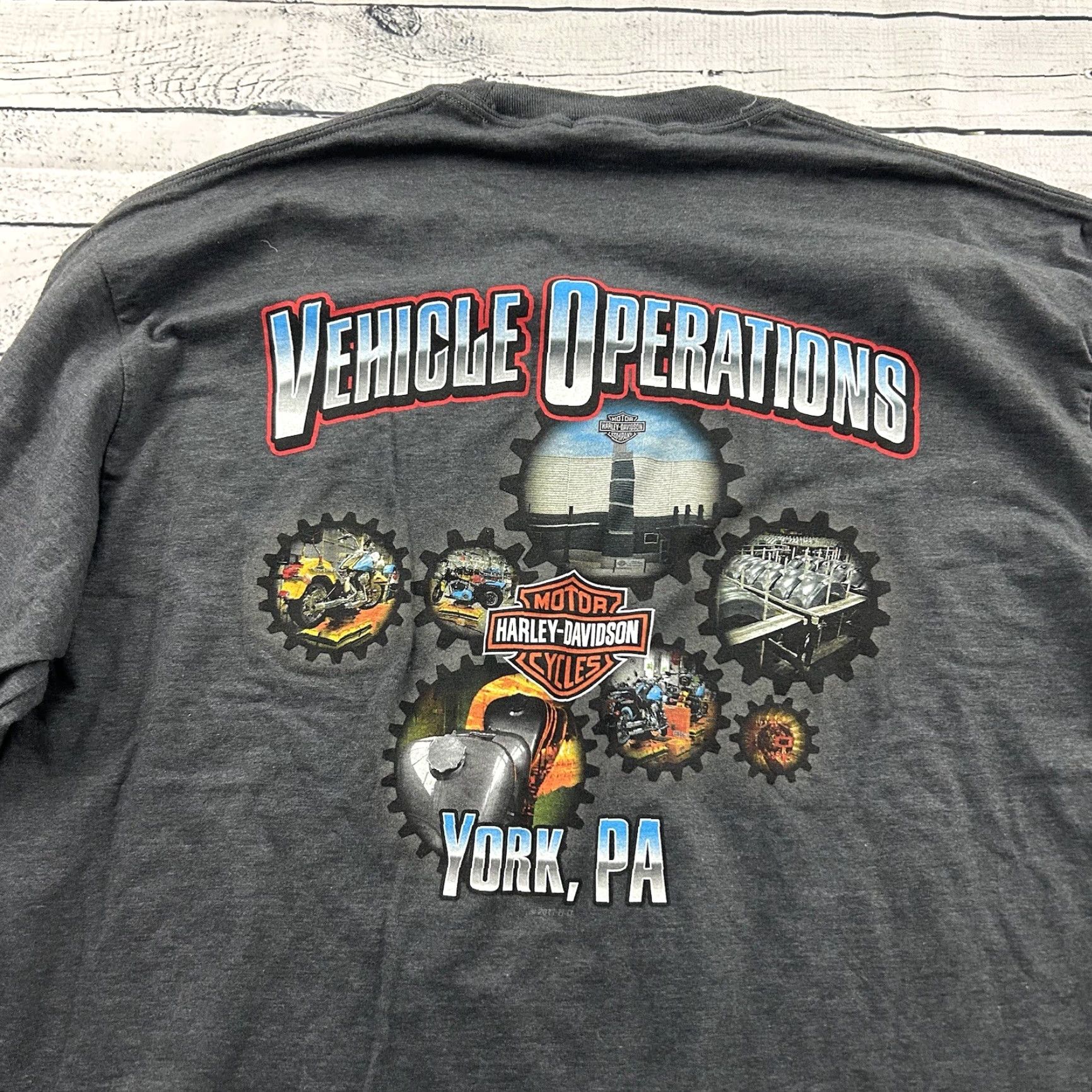 Harley Davidson Harley-Davidson Long Sleeve T Shirt Men XL Gray Motorcycle Shirt Size US XL / EU 56 / 4 - 5 Thumbnail