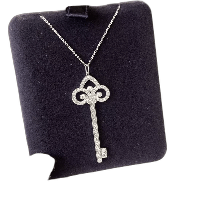 Tiffany & Co. Tiffany Key Necklace with Diamond Details Size ONE SIZE - 1 Thumbnail