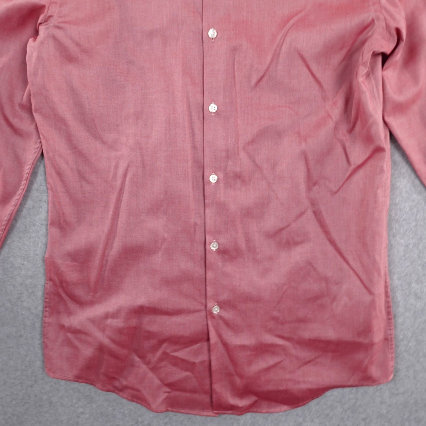 Hugo Boss Hugo Boss Dress Shirt Mens 16 / 41 Pink Spread Collar Size 42R - 7 Thumbnail
