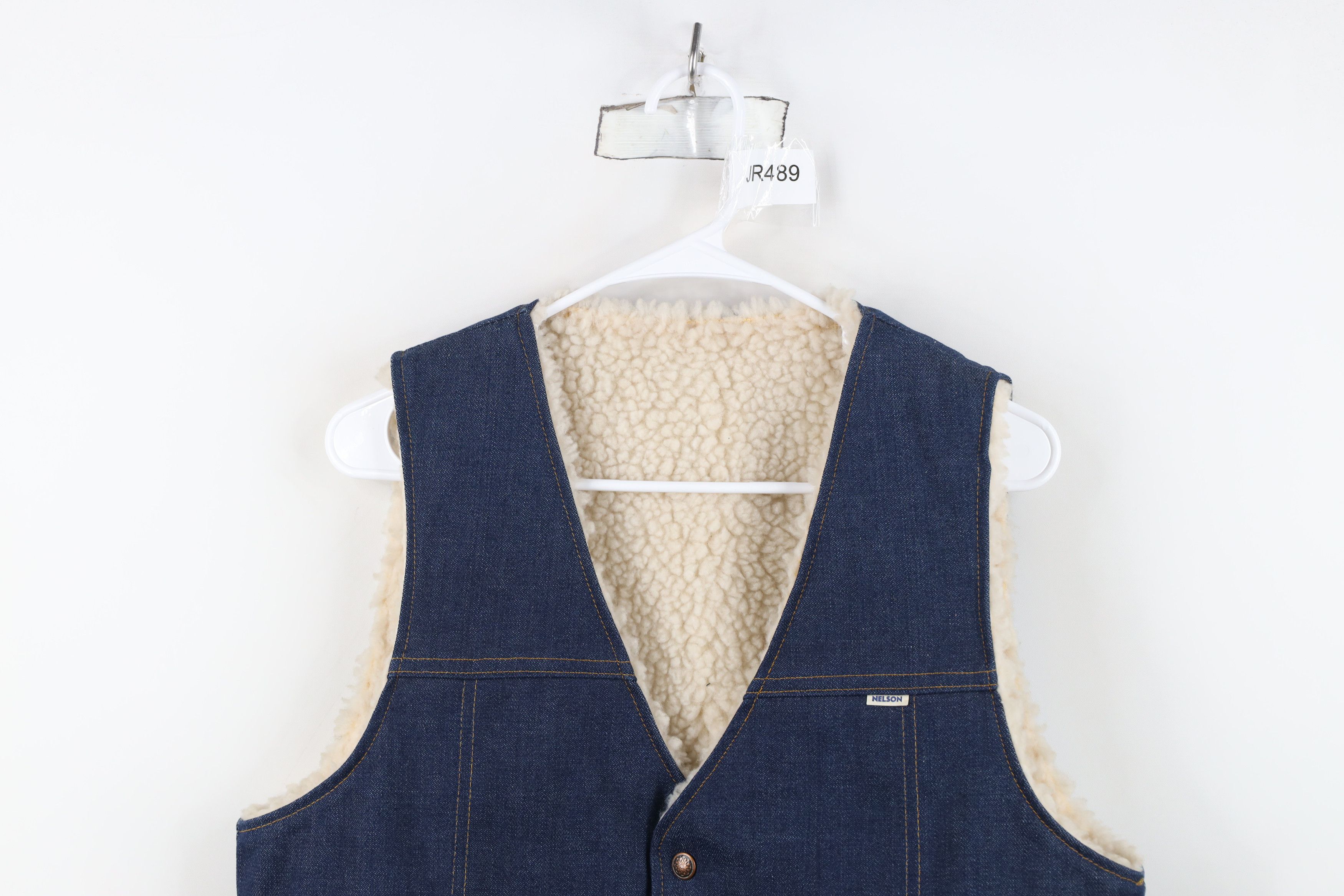 Vintage Deadstock Vintage 70s Streetwear Lined Denim Vest Jacket USA Size US M / EU 48-50 / 2 - 2 Thumbnail
