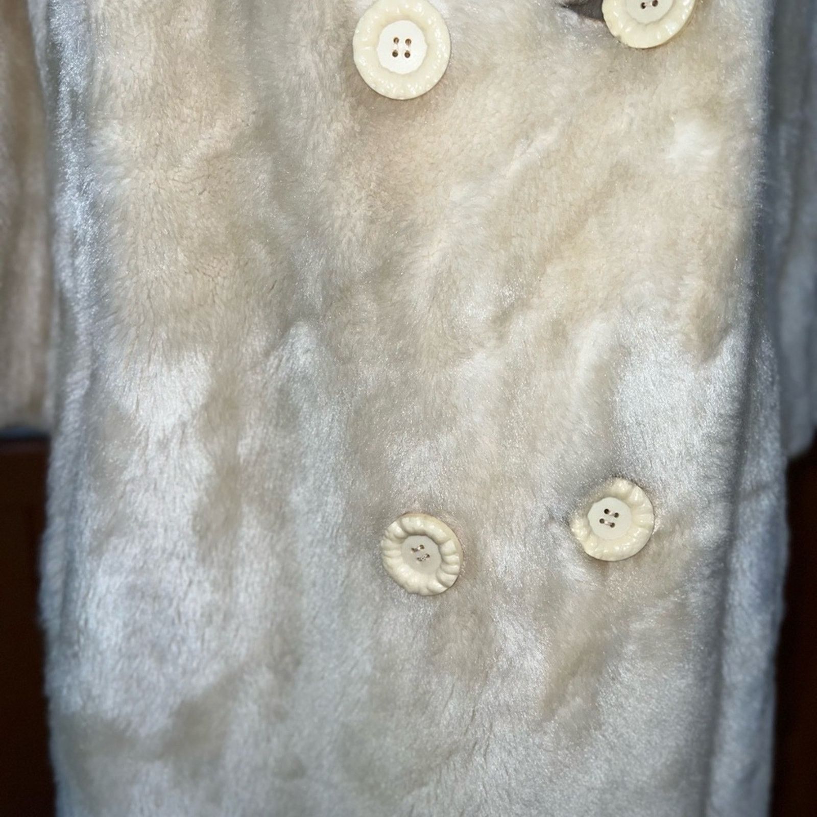 Vintage Funky Vintage 1960s/70s Alatia Almanac Faux Fur Coat! Size L / US 10 / IT 46 - 3 Thumbnail