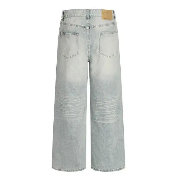 Jean Atsuko x Keito Men's Vintage Street Washed Distressed Jeans Size US 32 / EU 48 - 8 Thumbnail