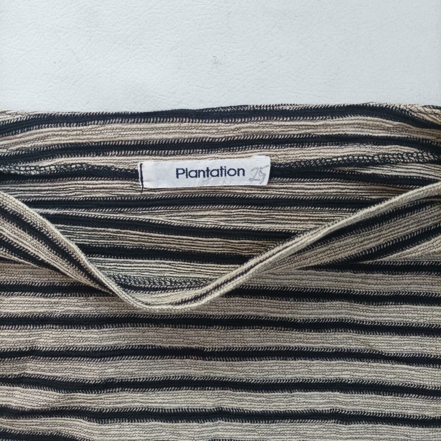 Issey Miyake plantation knit drapped cropped stripes issey miyake Size ONE SIZE - 3 Thumbnail