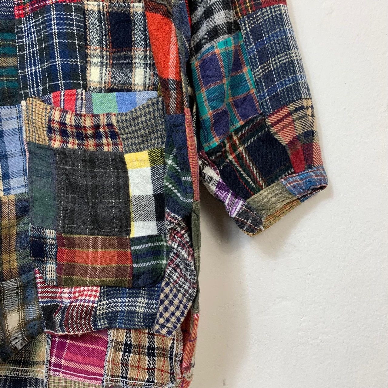Other Vintage Rebuild Patchwork Flannel Shirt Archive Grunge Style Size US M / EU 48-50 / 2 - 7 Thumbnail