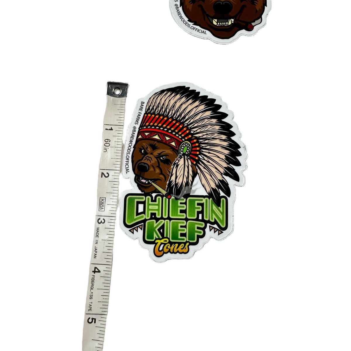 Vintage Chiefin Kief Cones Chief Keef Barewoods Bare Farms Stickers Size ONE SIZE - 4 Thumbnail