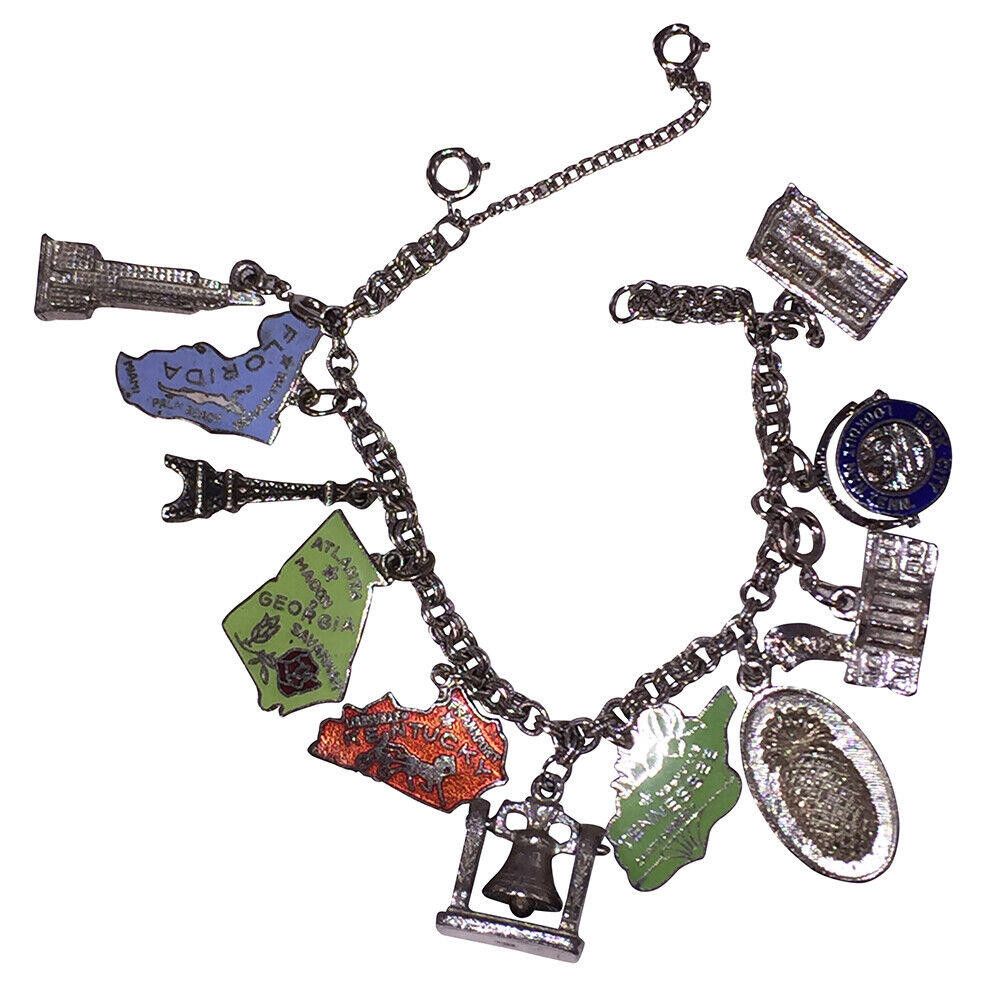 Designer Souvenir Multiple Charm Bracelet Size ONE SIZE - 1 Thumbnail