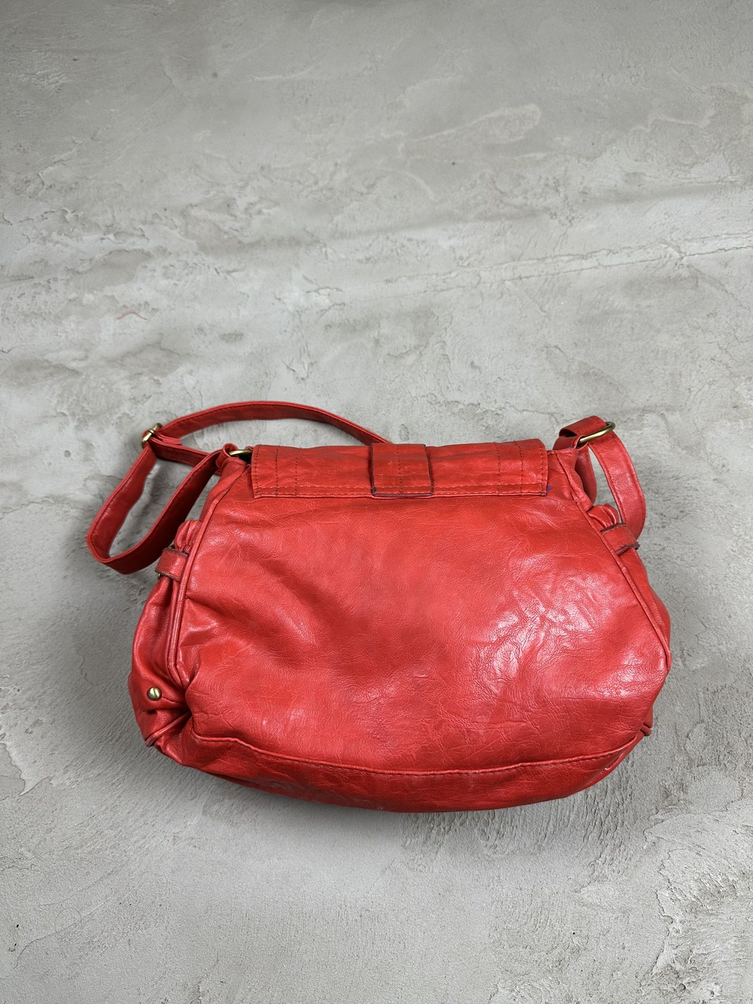 Japanese Brand Vintage Y2k Leather Shoulder Bag 00s Size ONE SIZE - 5 Thumbnail