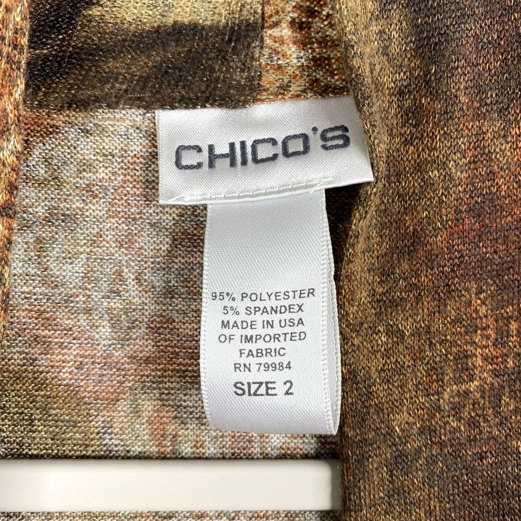 Vintage VINTAGE Chico's Cardigan L Brown Animal Print Tie Front USA Made 90s Y2K Knit Shirt Womens Size L / US 10 / IT 46 - 3 Thumbnail