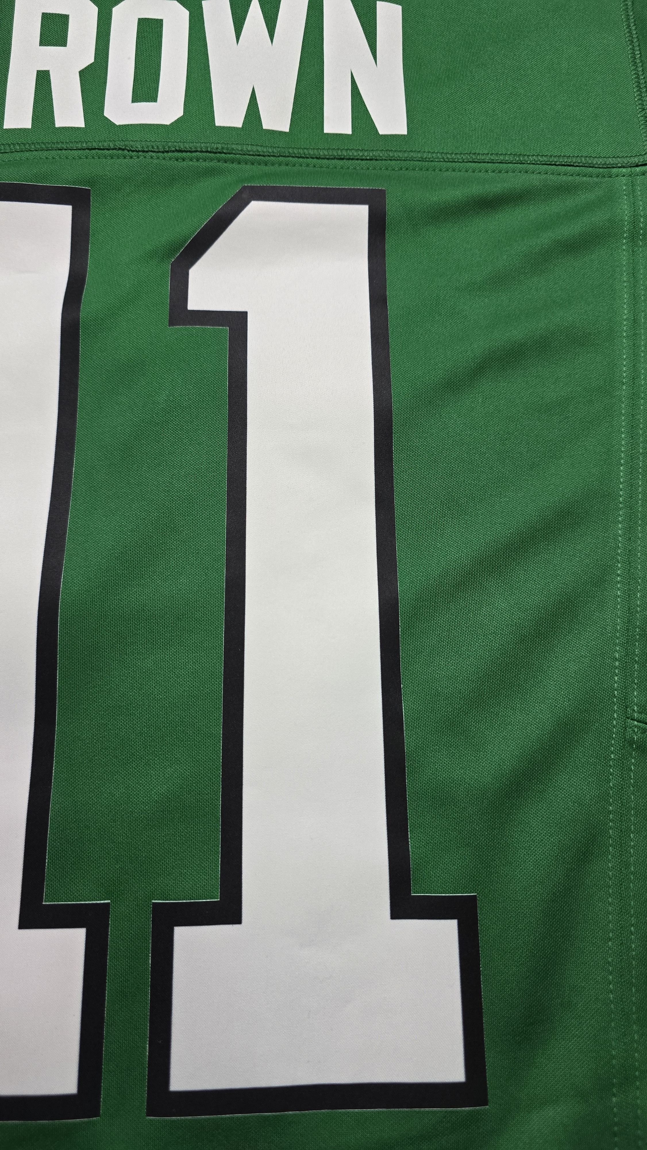 Nike Brown #11 Eagles Vapor FUSE Super Bowl LIX Champs Jersey XXL Size US XXL / EU 58 / 5 - 7 Thumbnail