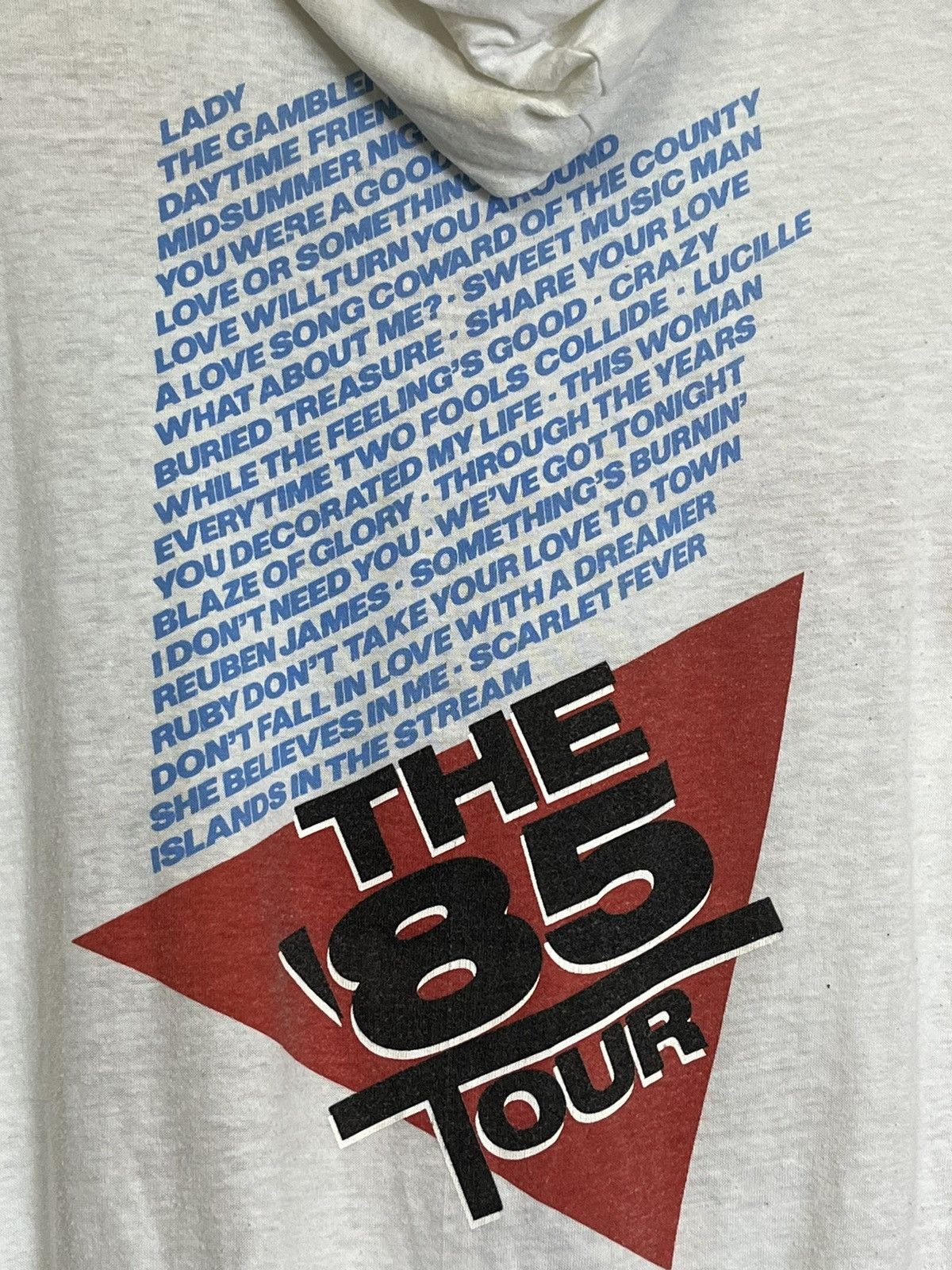 Band Tees RARE🔥VINTAGE 80s KENNY ROGERS TOUR 1985 PAPER THIN HOODIES Size US S / EU 44-46 / 1 - 4 Thumbnail