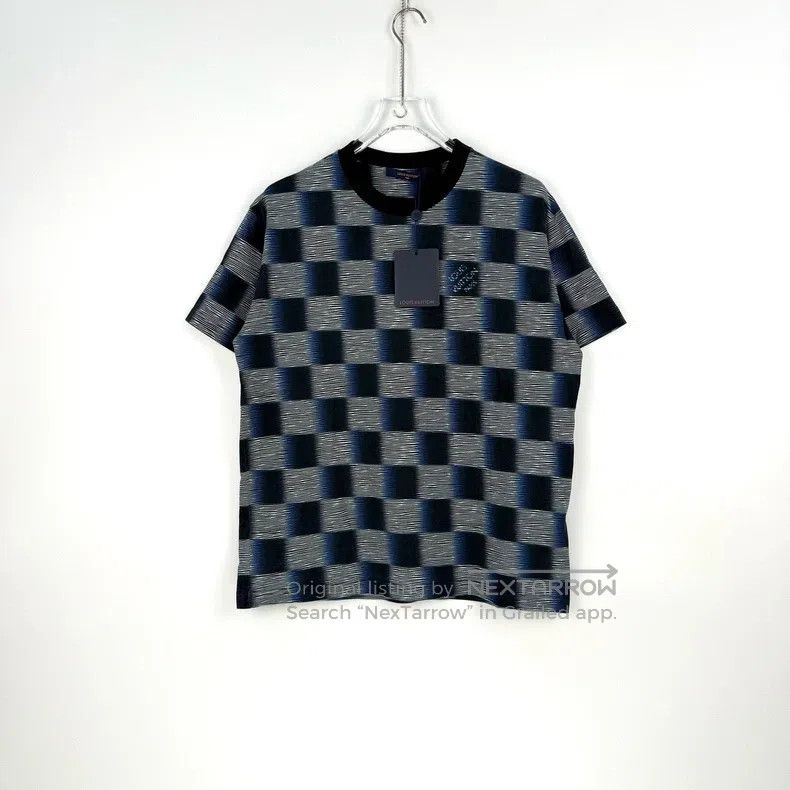 Louis Vuitton Louis Vuitton Black, blue and grey checkerboard logo short Size US M / EU 48-50 / 2 - 3 Thumbnail